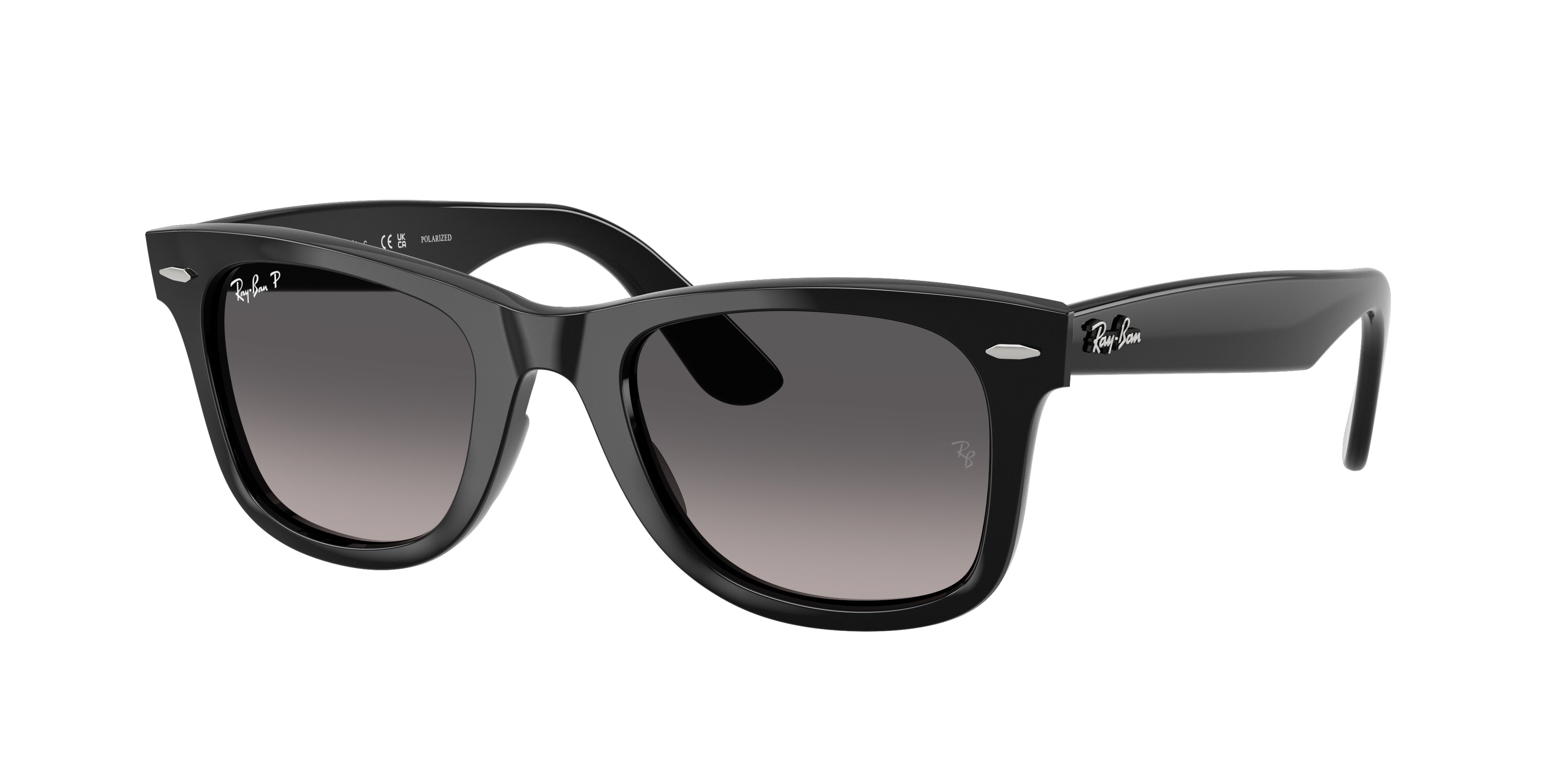 Ray-Ban WAYFARER EASE RB4340 Square Sunglasses  601/M3-Black 50-150-22 - Color Map Black