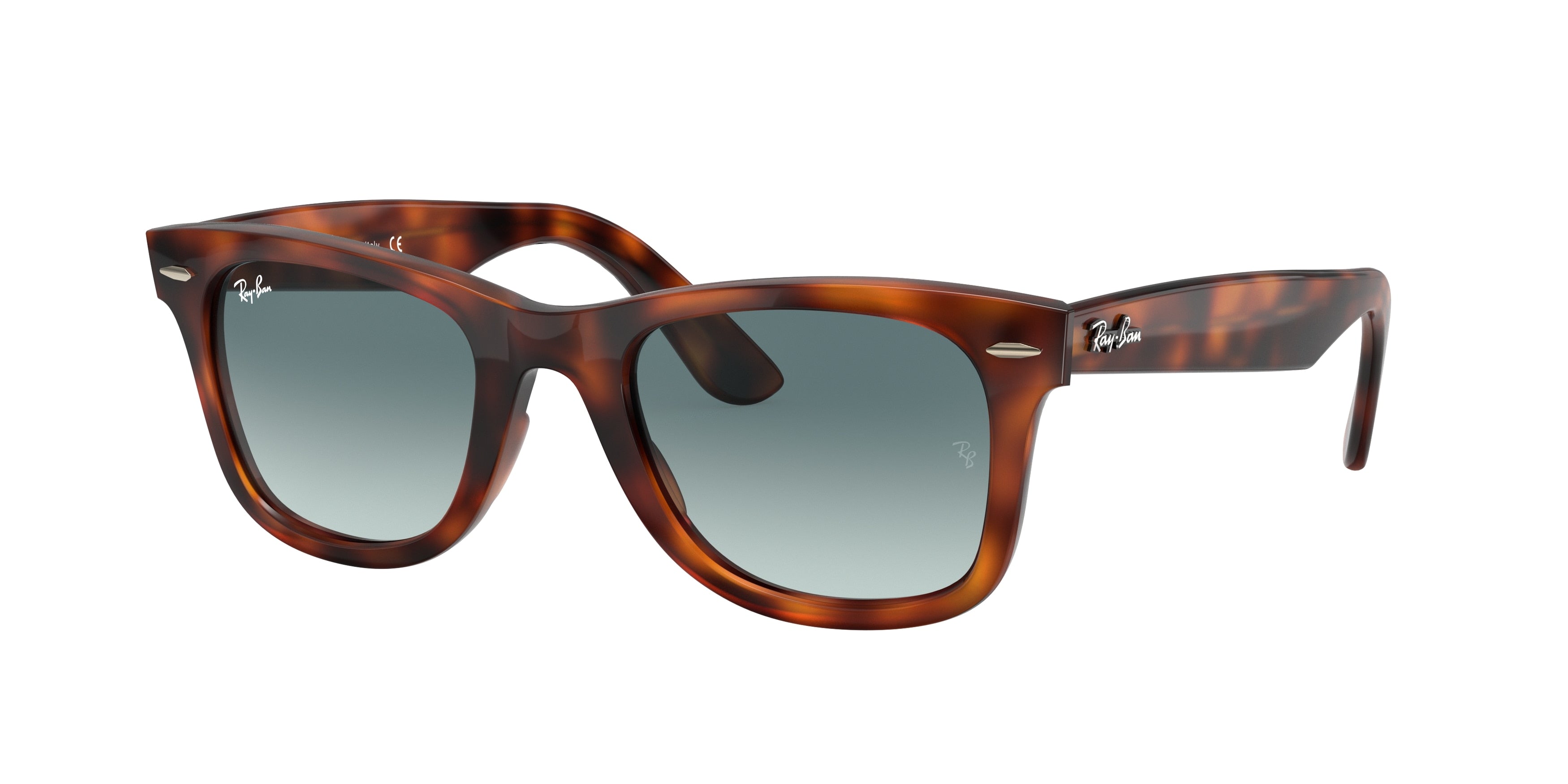 Ray-Ban WAYFARER EASE RB4340 Square Sunglasses  63973M-Red Havana 50-150-22 - Color Map Tortoise