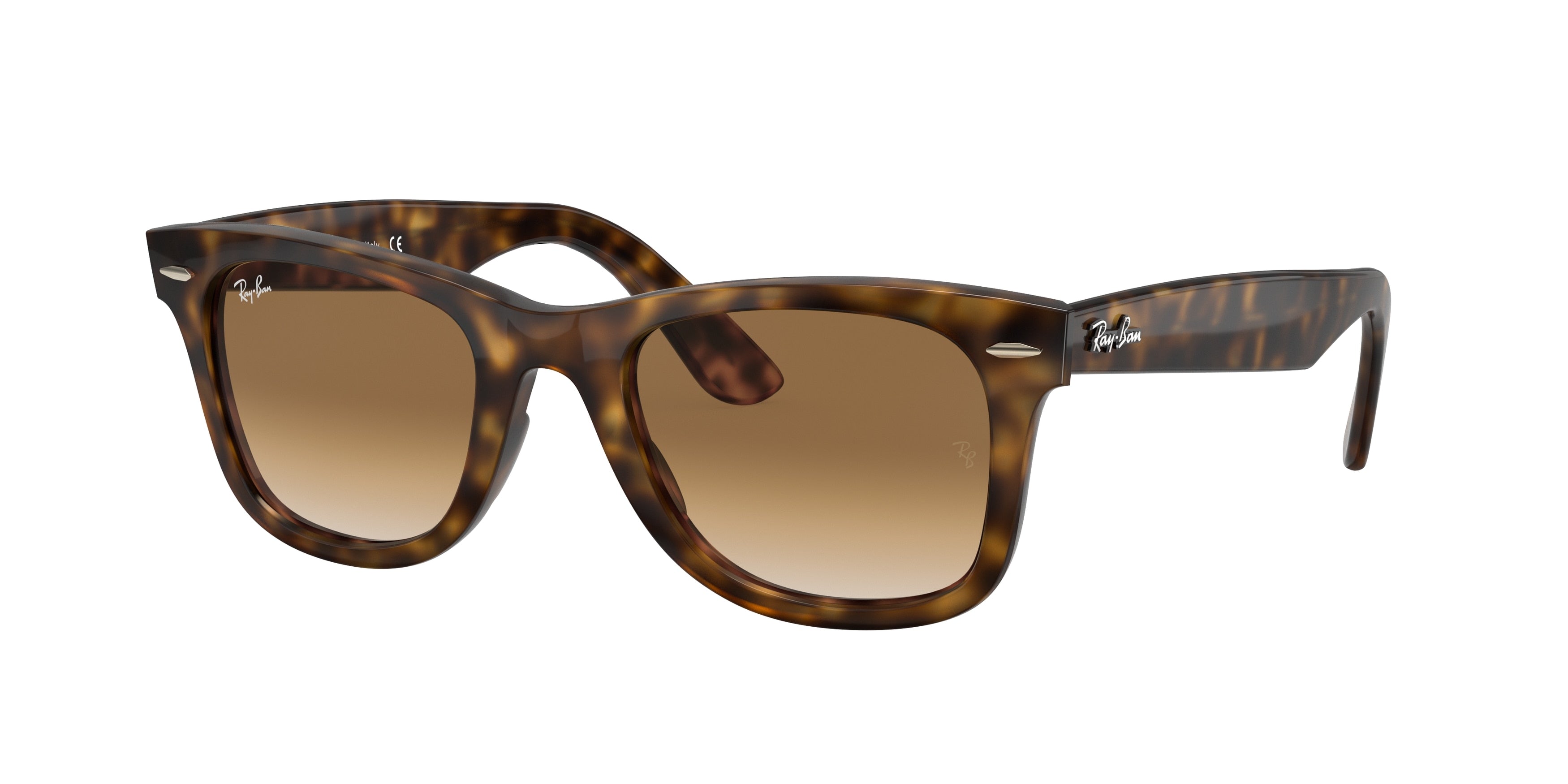 Ray-Ban WAYFARER EASE RB4340 Square Sunglasses  710/51-Light Havana 50-150-22 - Color Map Tortoise