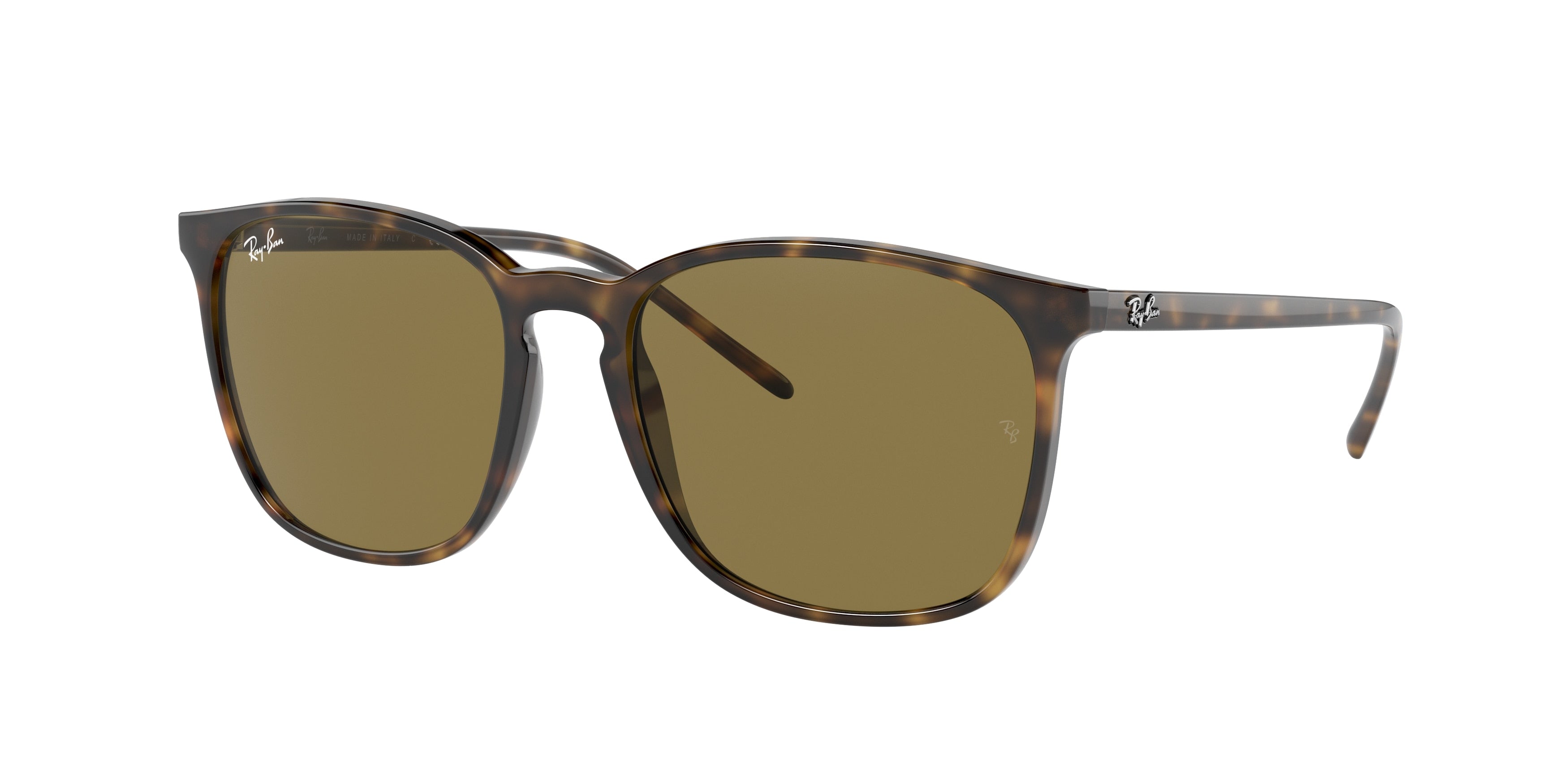 Ray-Ban RB4387 Square Sunglasses  710/73-Light Havana 56-145-18 - Color Map Tortoise