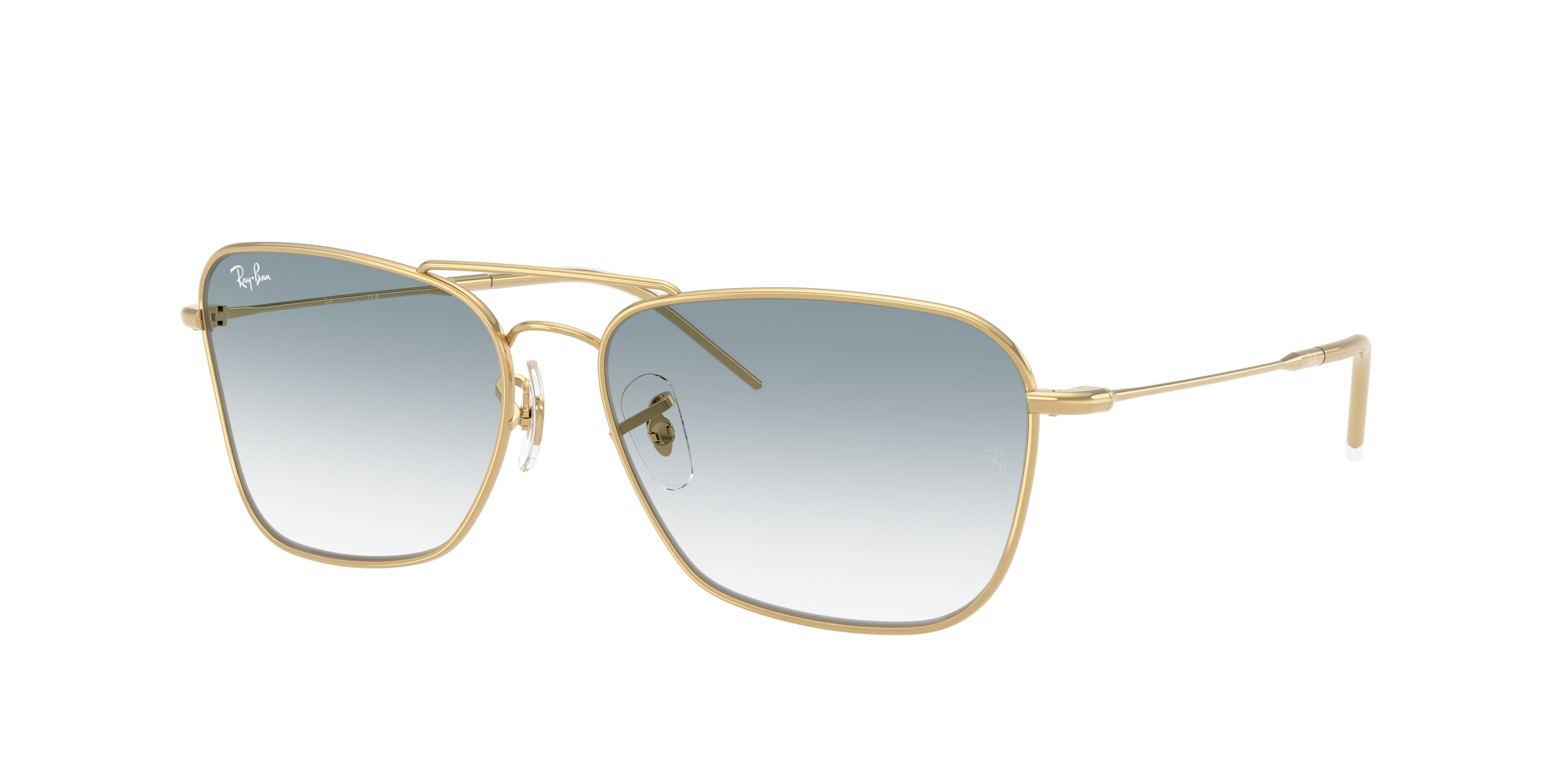 Ray-Ban CARAVAN REVERSE RBR0102S Square Sunglasses  001/79-Arista Gold 61-145-15 - Color Map Gold