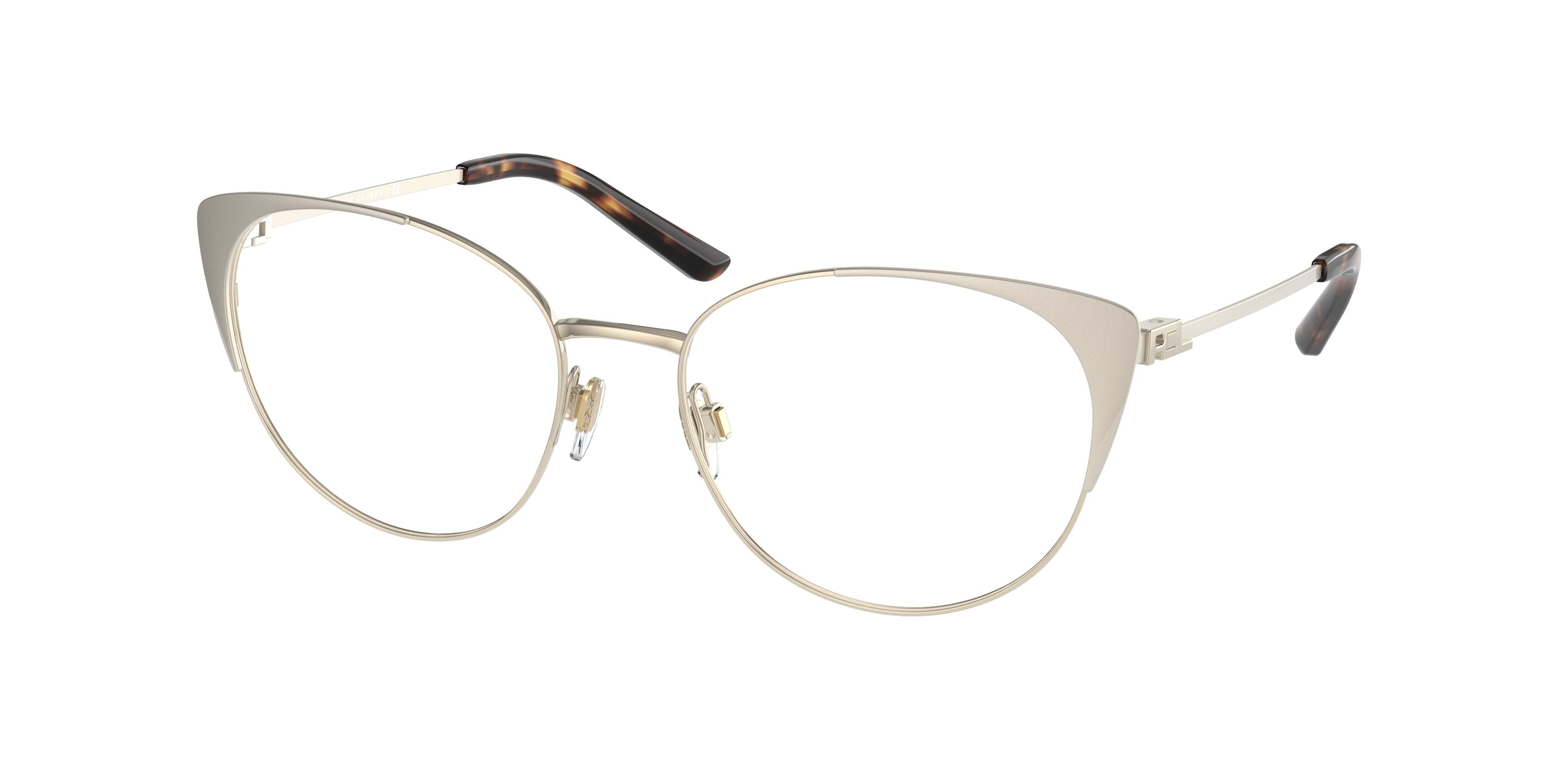 Ralph Lauren RL5111 Cat Eye Eyeglasses  9425-Shiny Pale Gold 52-135-17 - Color Map Gold