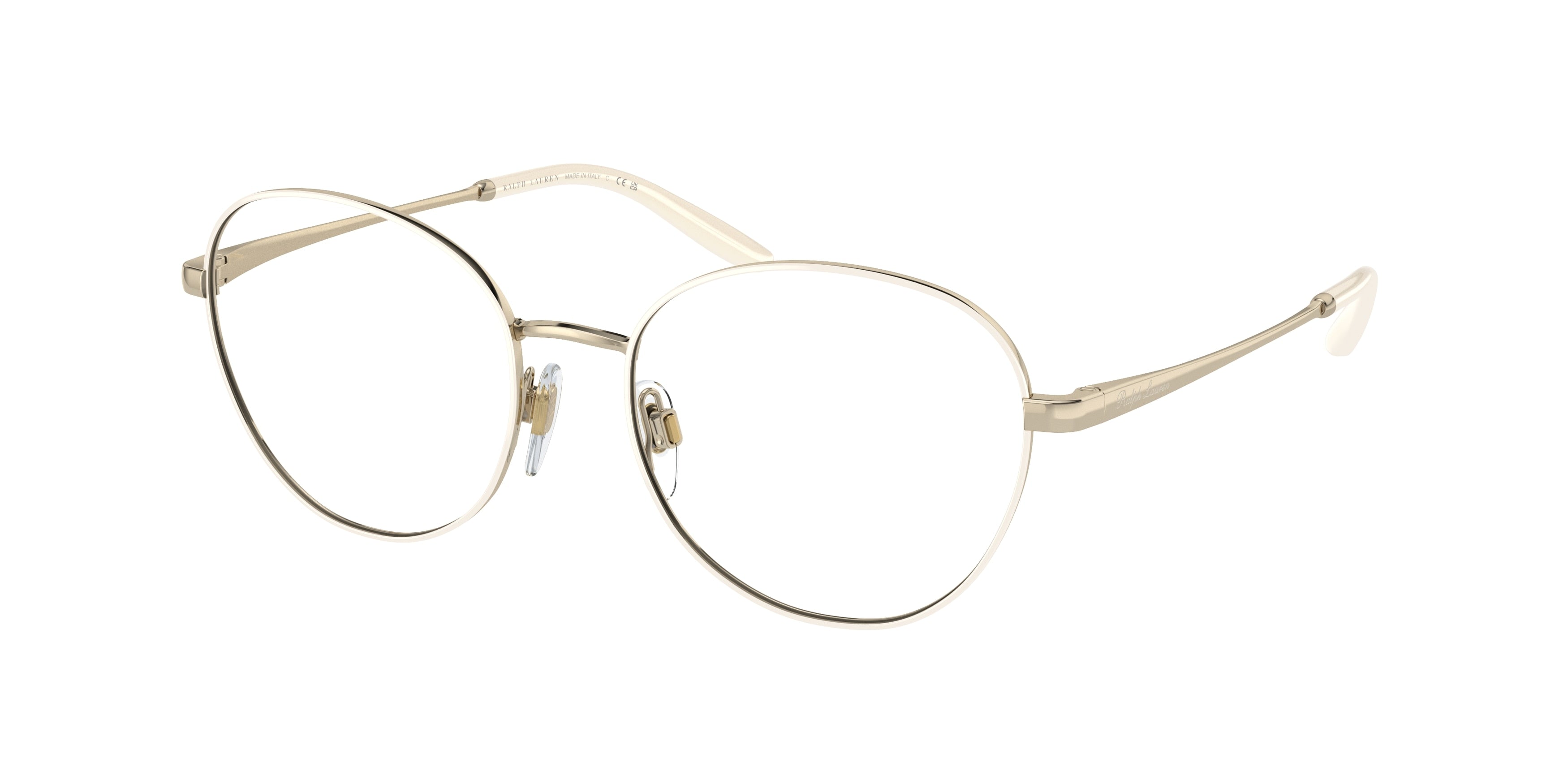 Ralph Lauren RL5121 Round Eyeglasses  9455-Blonde/Pale Gold 53-145-17 - Color Map Brown