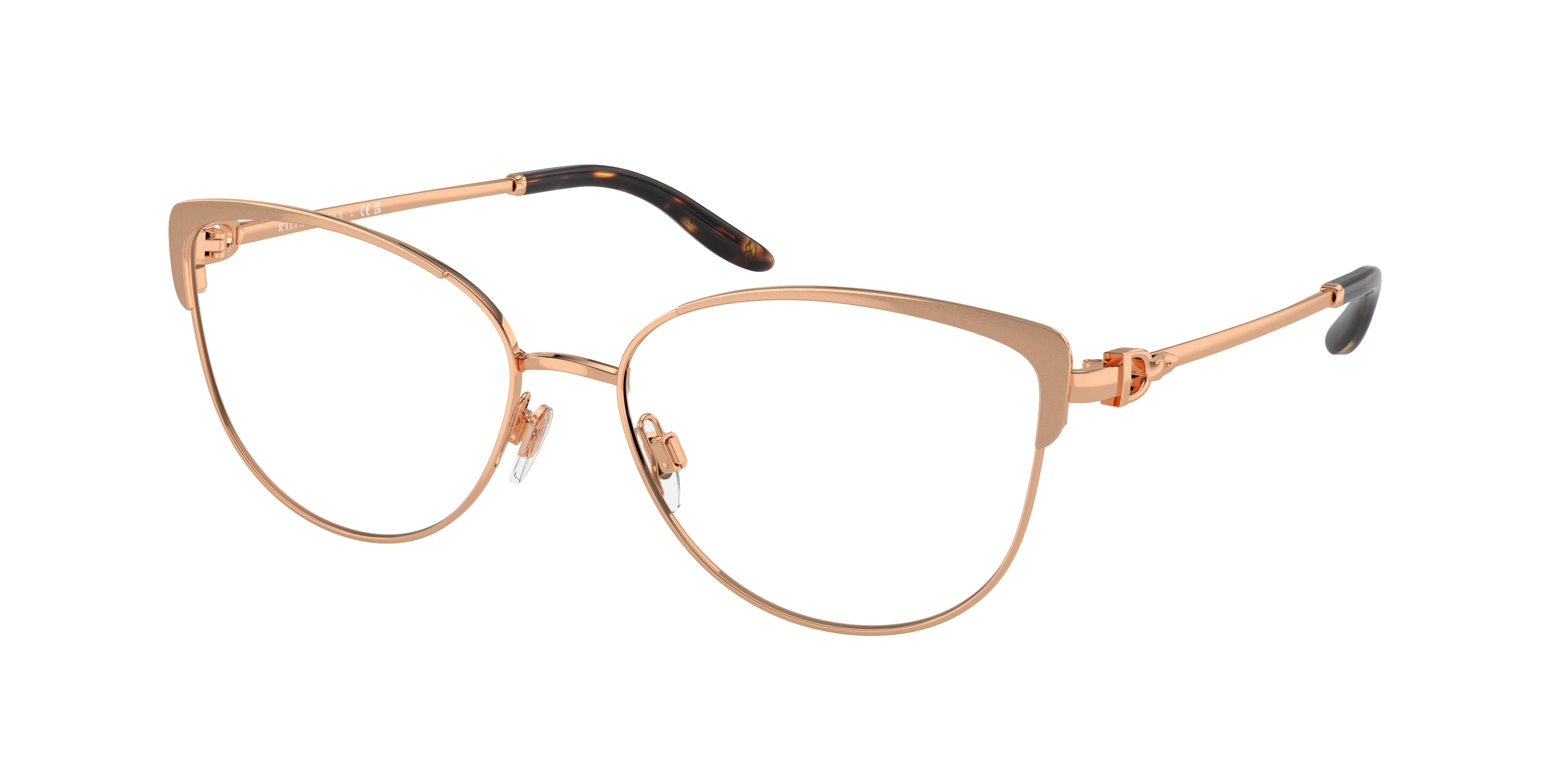 Ralph Lauren RL5123 Cat Eye Eyeglasses  9158-Rose Gold 56-145-16 - Color Map Gold