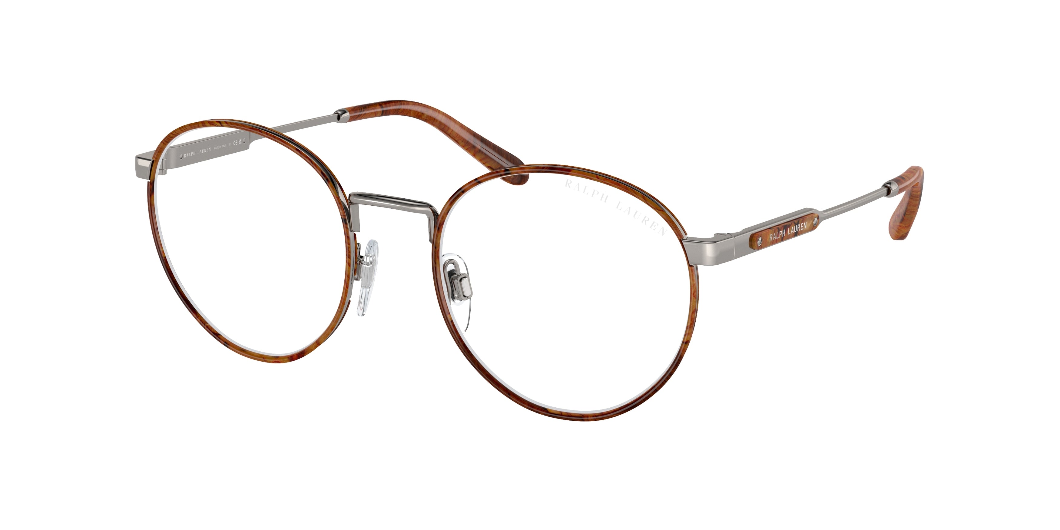 Ralph Lauren RL5124J Round Eyeglasses  9002-Burled Wood 52-145-20 - Color Map Brown