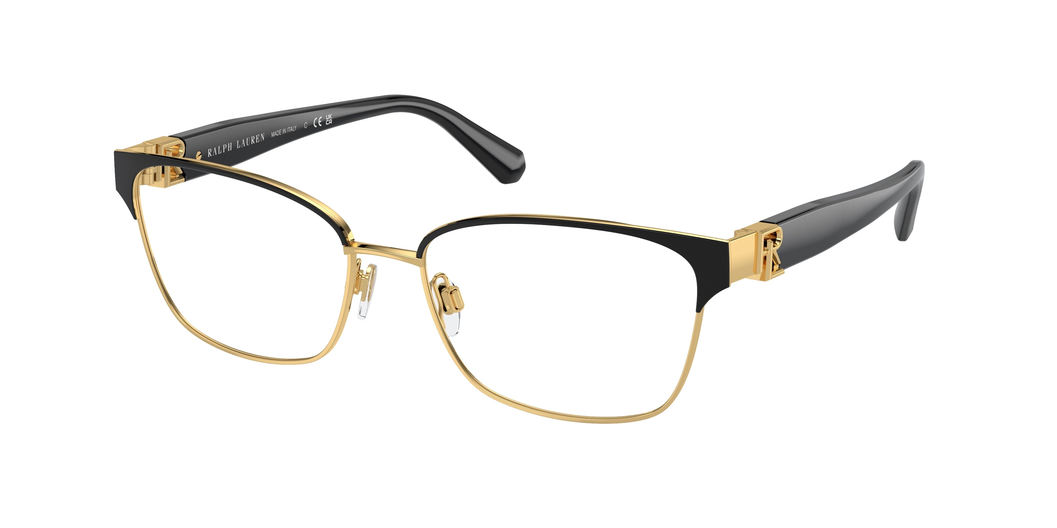 Ralph Lauren RL5125 Pillow Eyeglasses  9358-Gold/Black 55-145-16 - Color Map Black