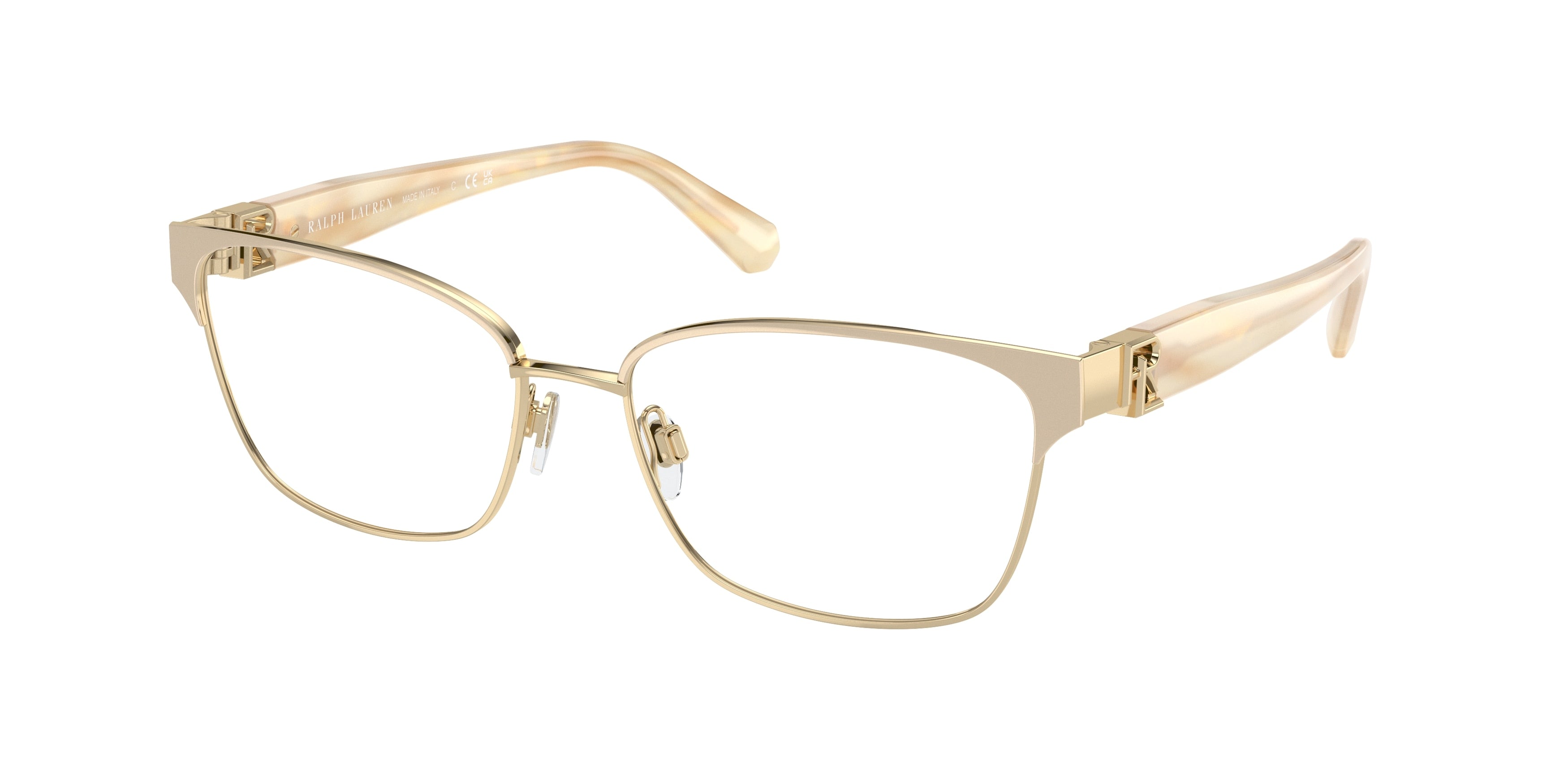 Ralph Lauren RL5125 Pillow Eyeglasses  9473-Pale Gold/Cream 55-145-16 - Color Map Gold
