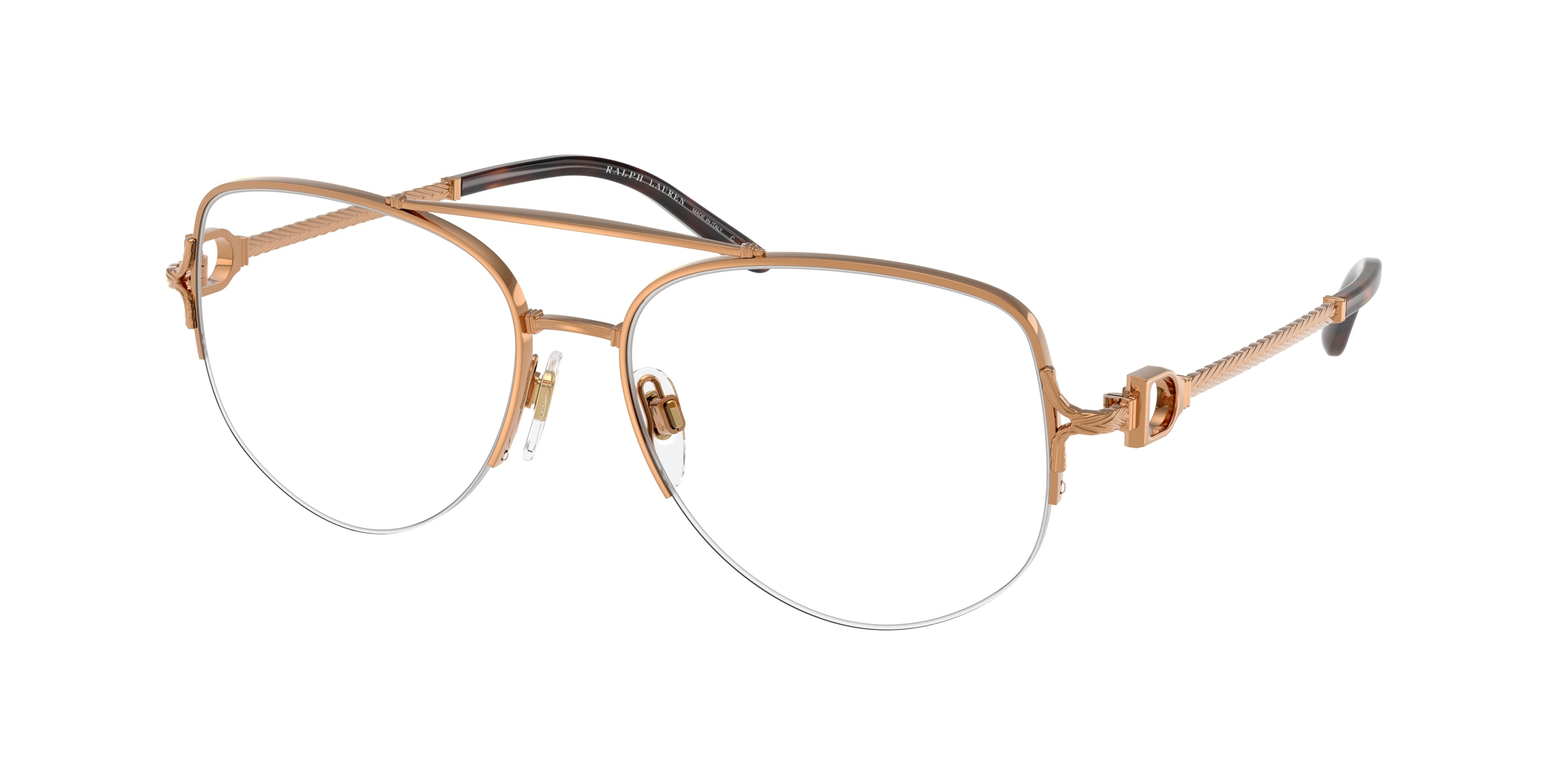 Ralph Lauren RL5127 Pilot Eyeglasses  9449-Shiny Antique Gold 56-145-16 - Color Map Gold