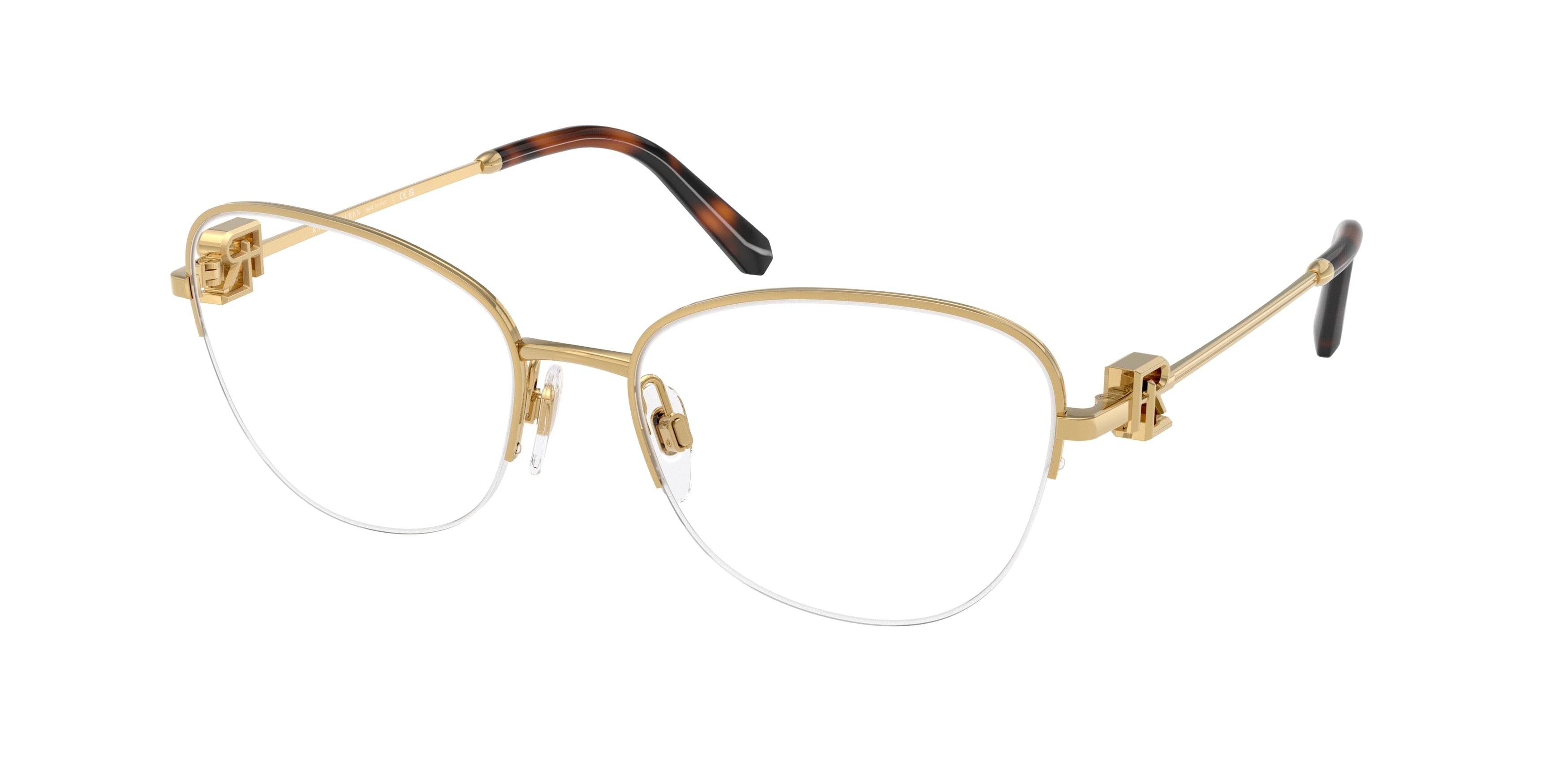 Ralph Lauren RL5129 Butterfly Eyeglasses  9004-Shiny Gold 56-145-18 - Color Map Gold