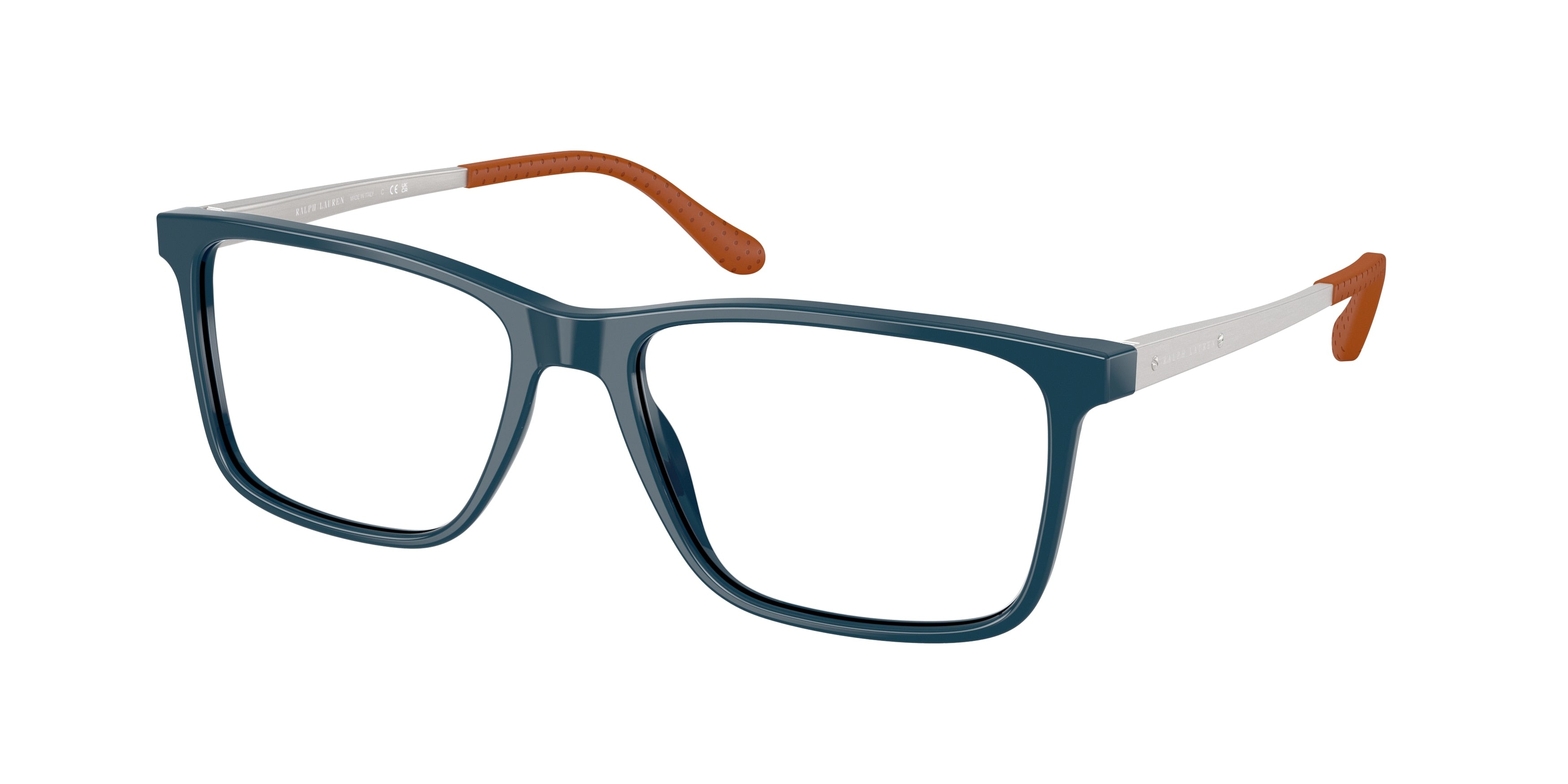 Ralph Lauren RL6133 Rectangle Eyeglasses  5465-Shiny Blue 54-145-17 - Color Map Blue