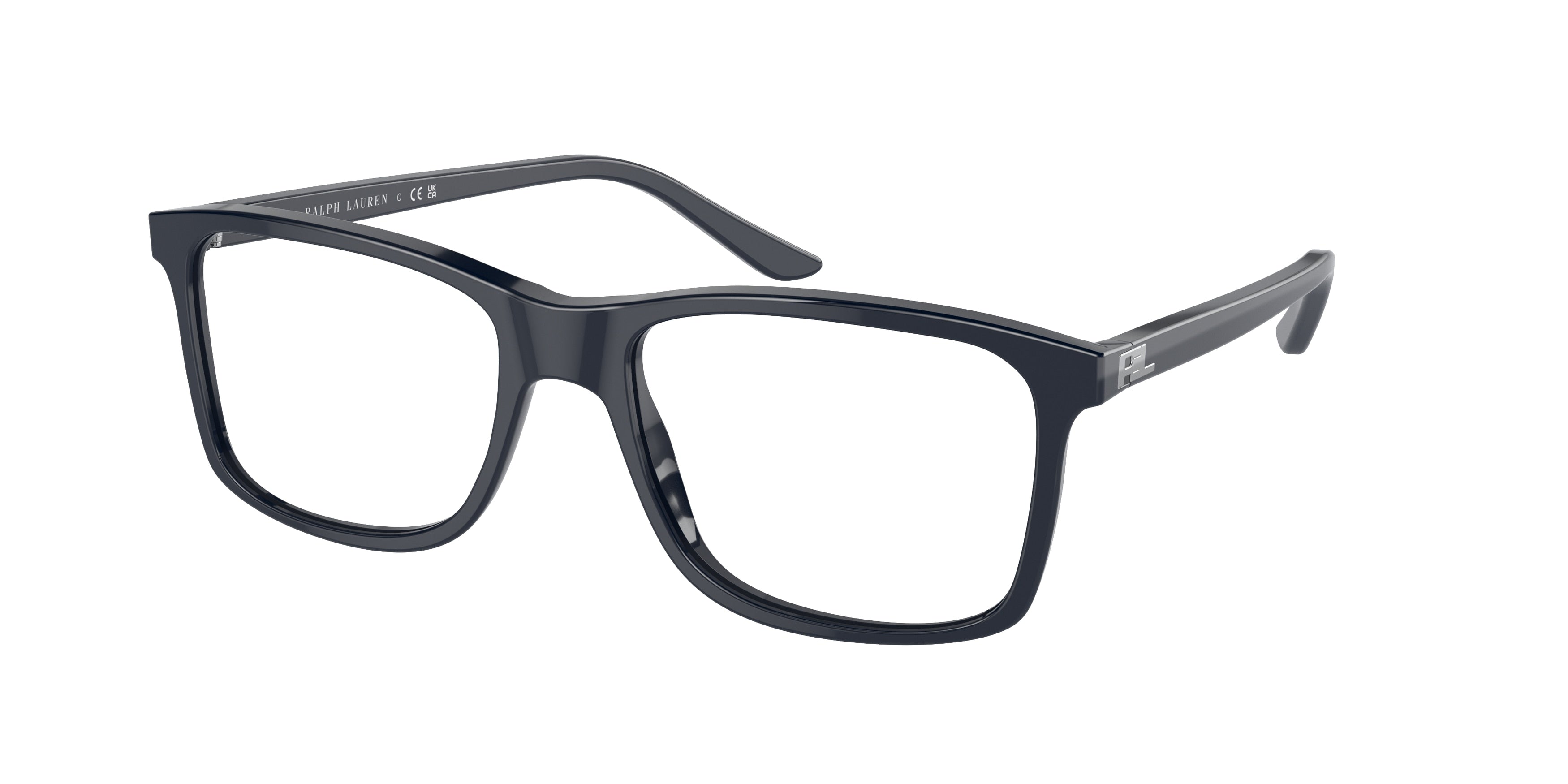 Ralph Lauren RL6141 Square Eyeglasses  6023-Shiny Blue 55-145-18 - Color Map Blue