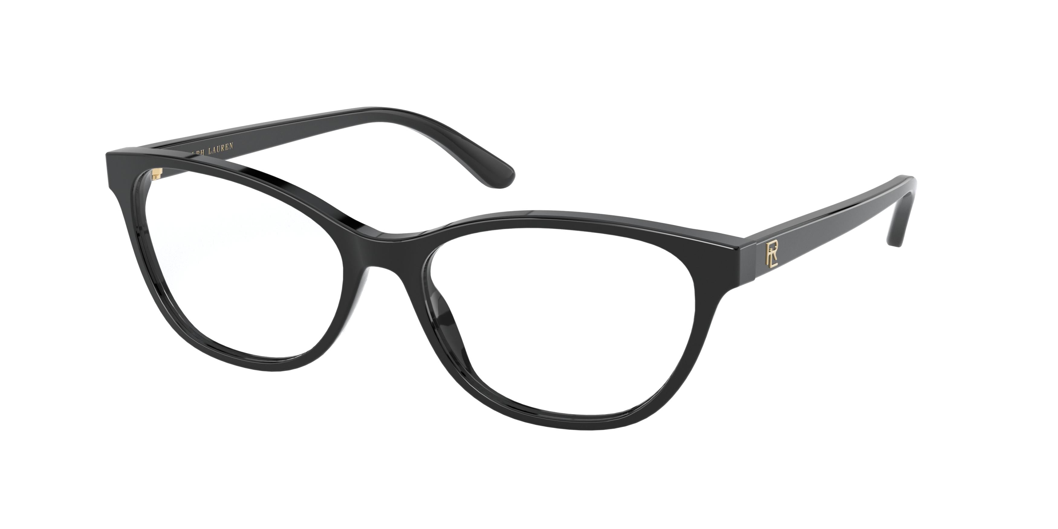 Ralph Lauren RL6204 Butterfly Eyeglasses  5001-Shiny Black 55-140-16 - Color Map Black