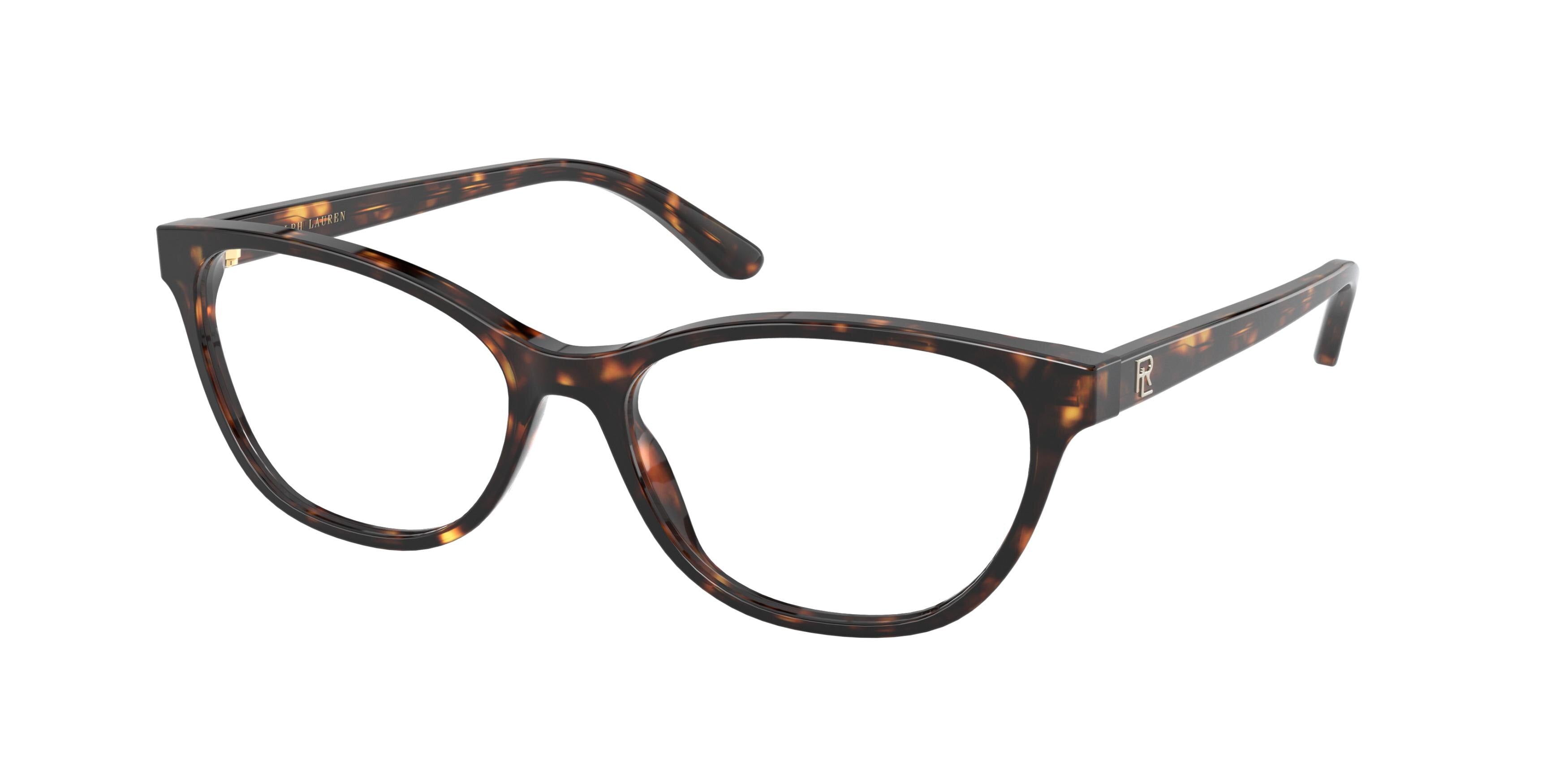 Ralph Lauren RL6204 Butterfly Eyeglasses  5003-Shiny Dark Havana 53-140-16 - Color Map Tortoise