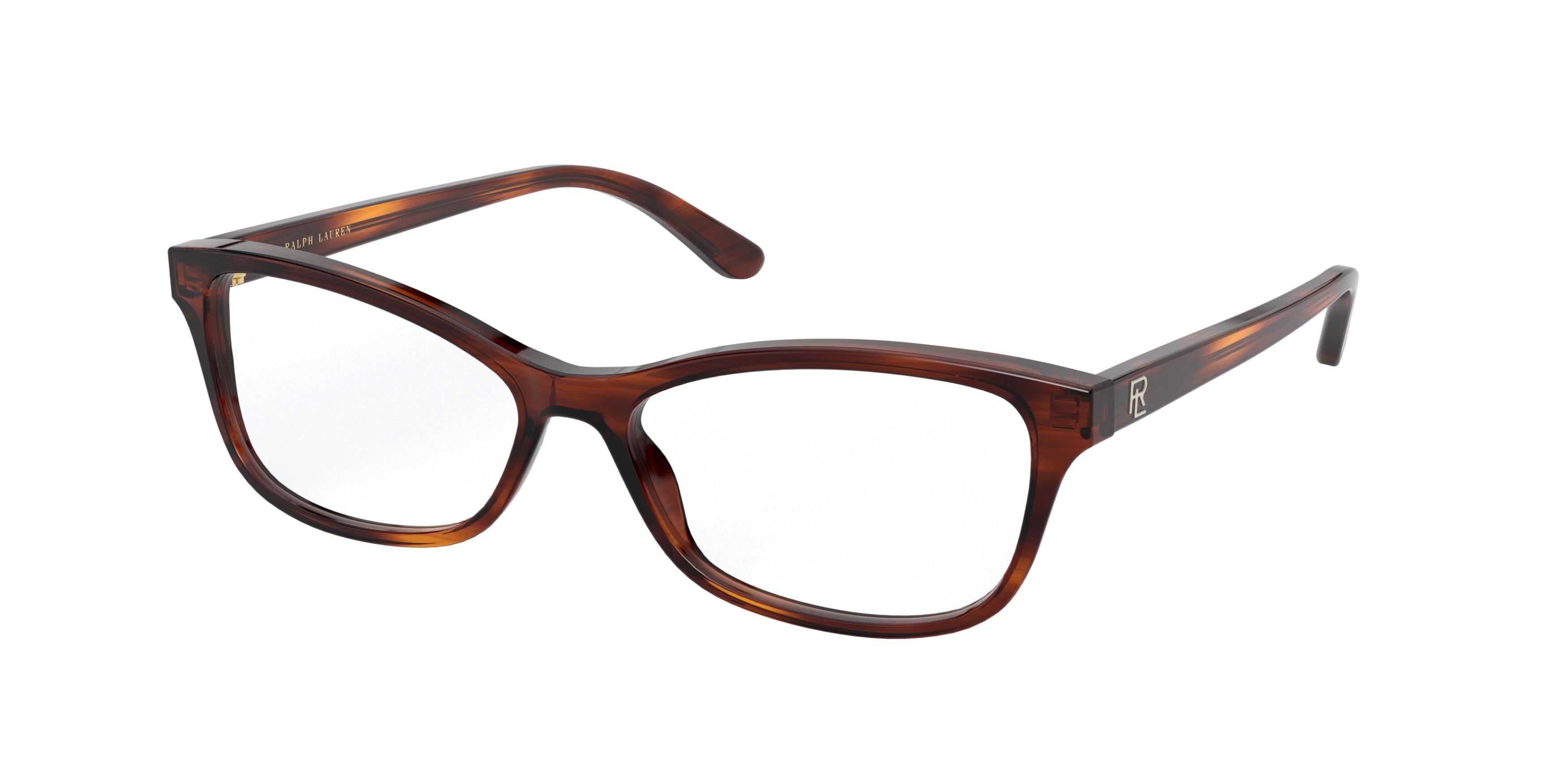 Ralph Lauren RL6205 Butterfly Eyeglasses  5007-Shiny Striped Havana 53-140-15 - Color Map Tortoise