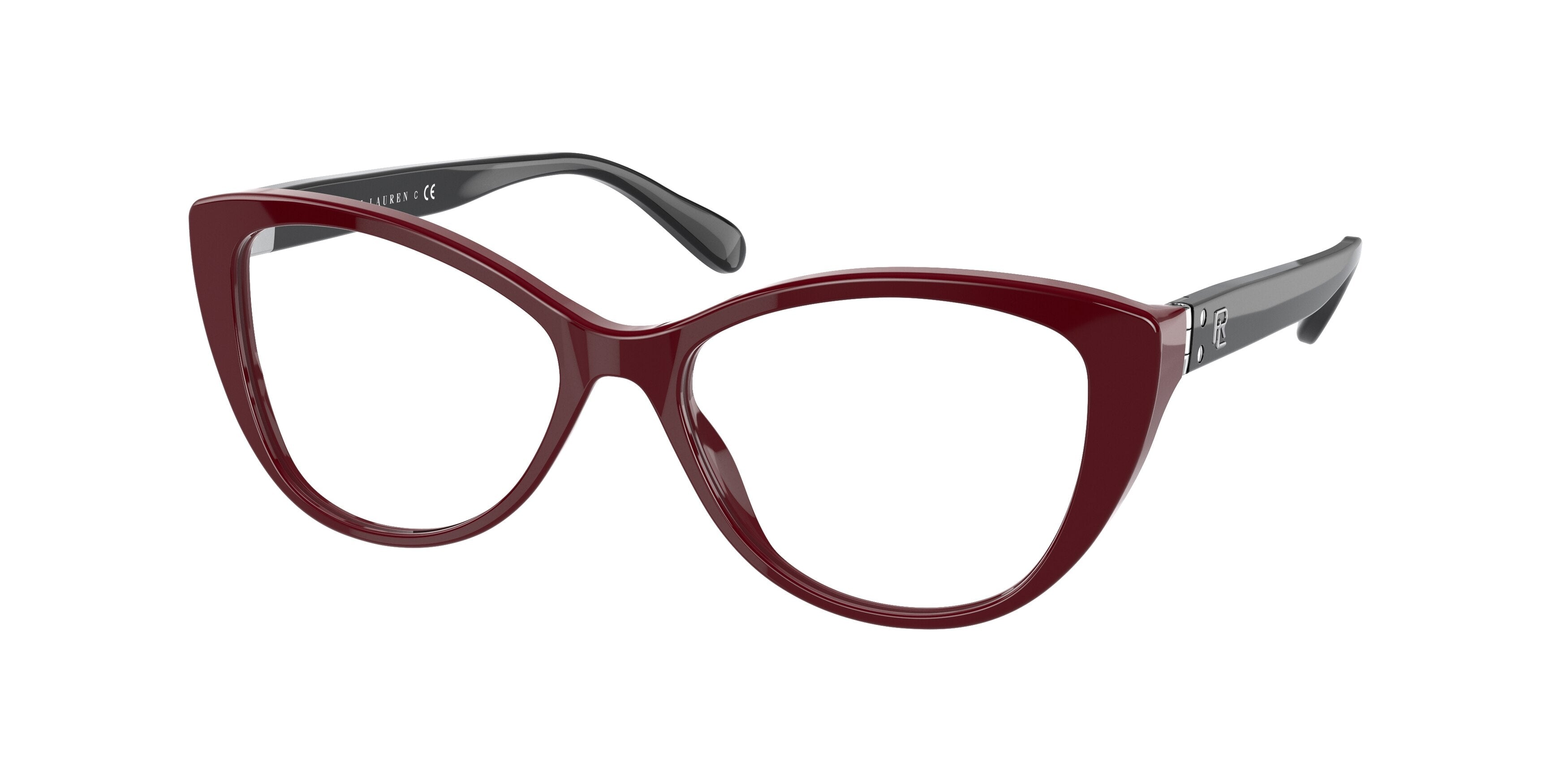 Ralph Lauren RL6211 Butterfly Eyeglasses  5516-Shiny Burgundy 54-140-16 - Color Map Red
