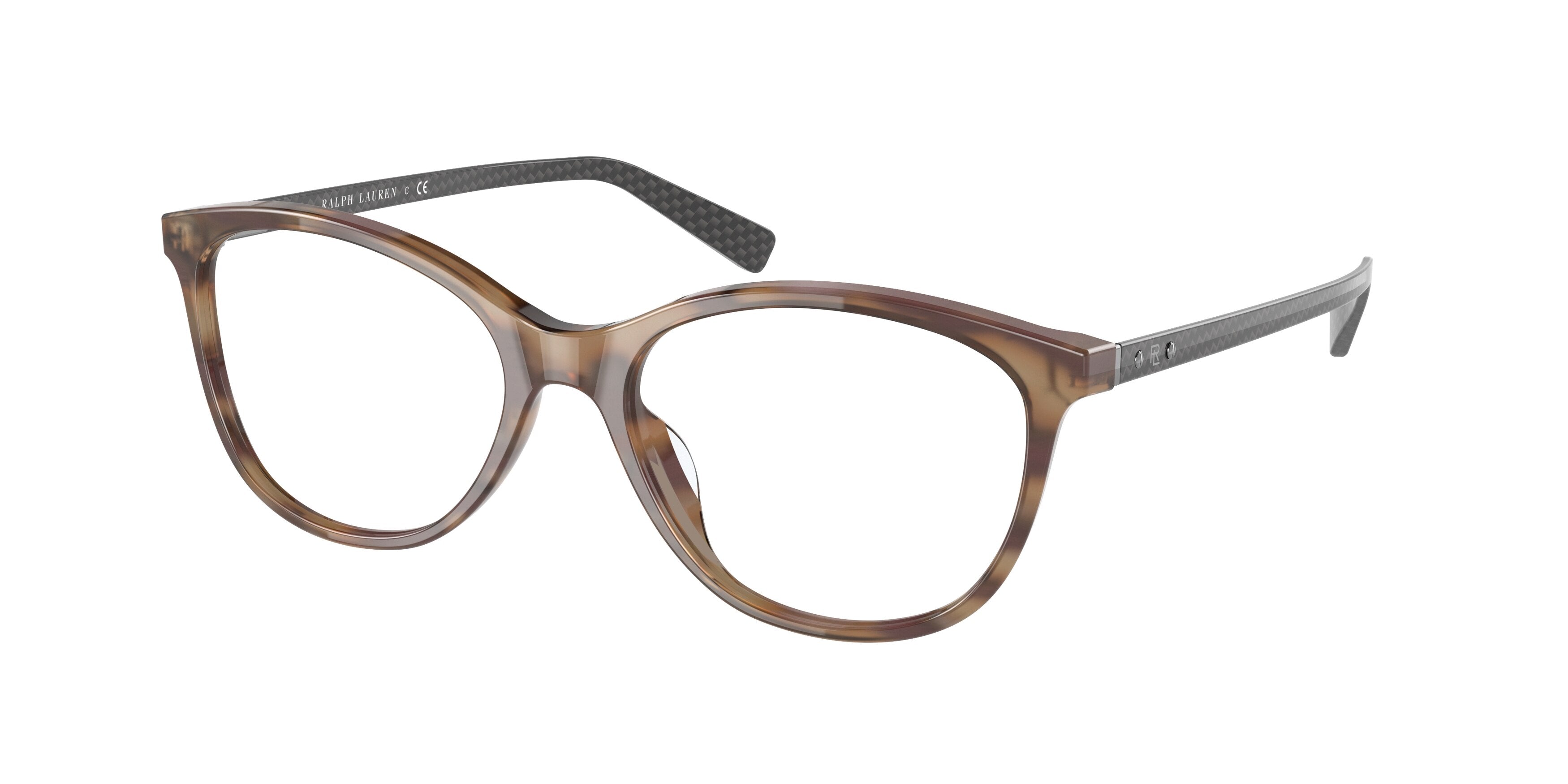 Ralph Lauren RL6219U Cat Eye Eyeglasses  6020-Shiny Havana Homy 54-145-17 - Color Map Tortoise