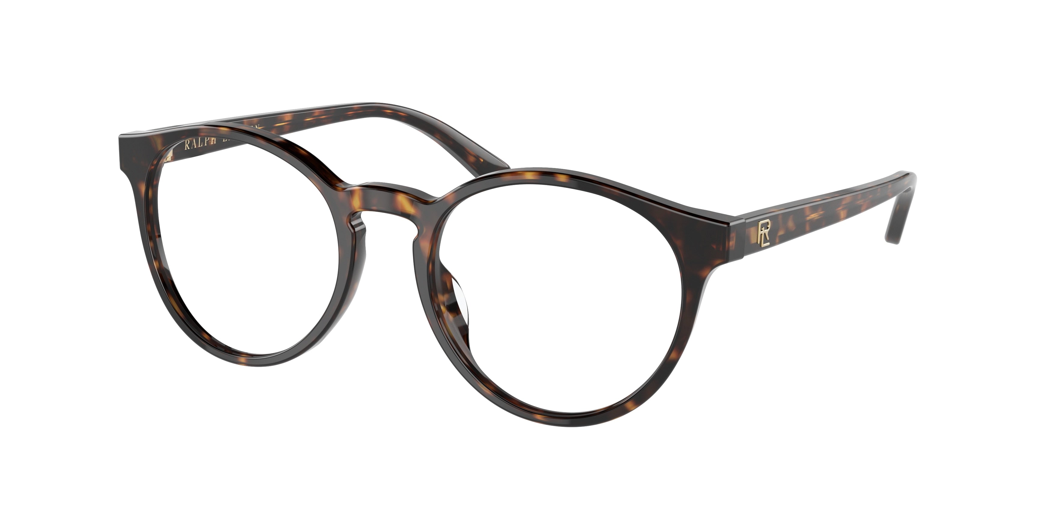 Ralph Lauren RL6221U Round Eyeglasses  5003-Shiny Dark Havana 51-140-19 - Color Map Tortoise