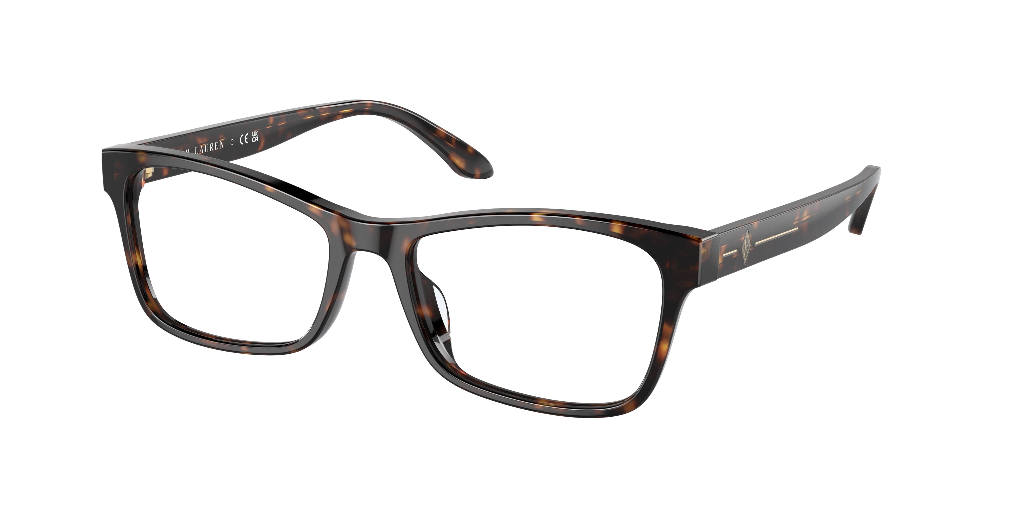 Ralph Lauren RL6229U Pillow Eyeglasses  5003-Shiny Dark Havana 54-145-17 - Color Map Brown