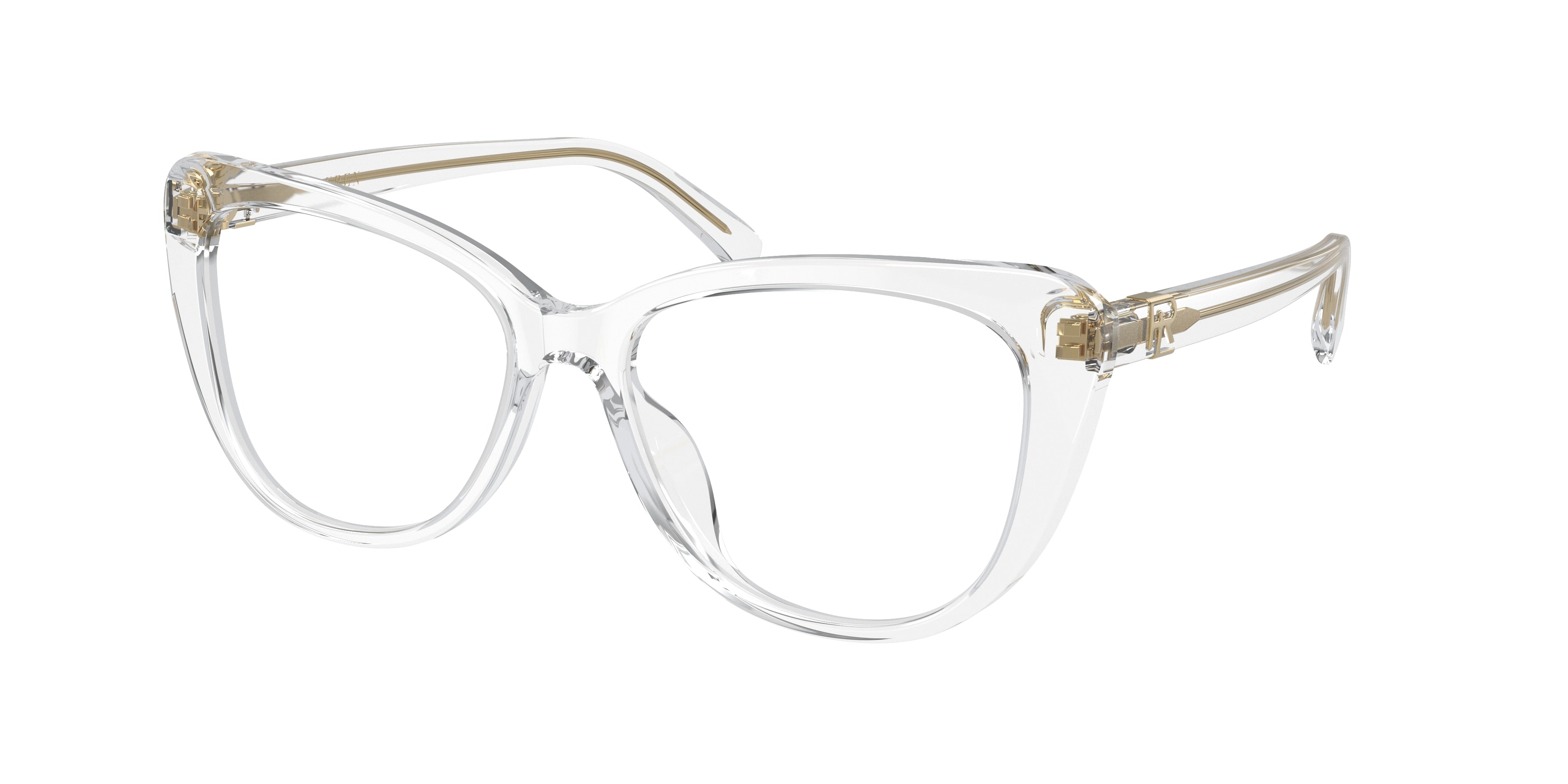 Ralph Lauren RL6232U Cat Eye Eyeglasses  5002-Crystal 54-145-16 - Color Map Transparent