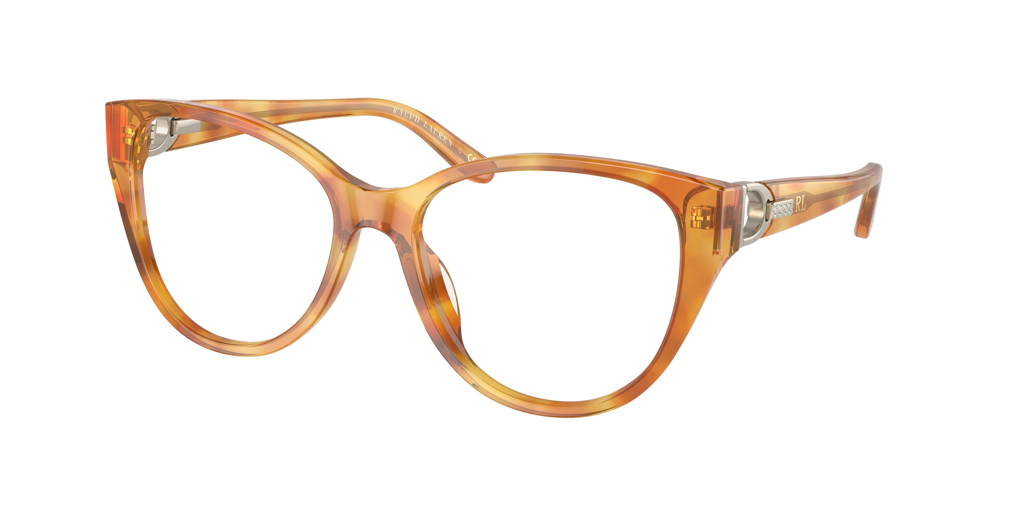 Ralph Lauren RL6234BU Cat Eye Eyeglasses  6051-Light Havana 55-140-17 - Color Map Tortoise