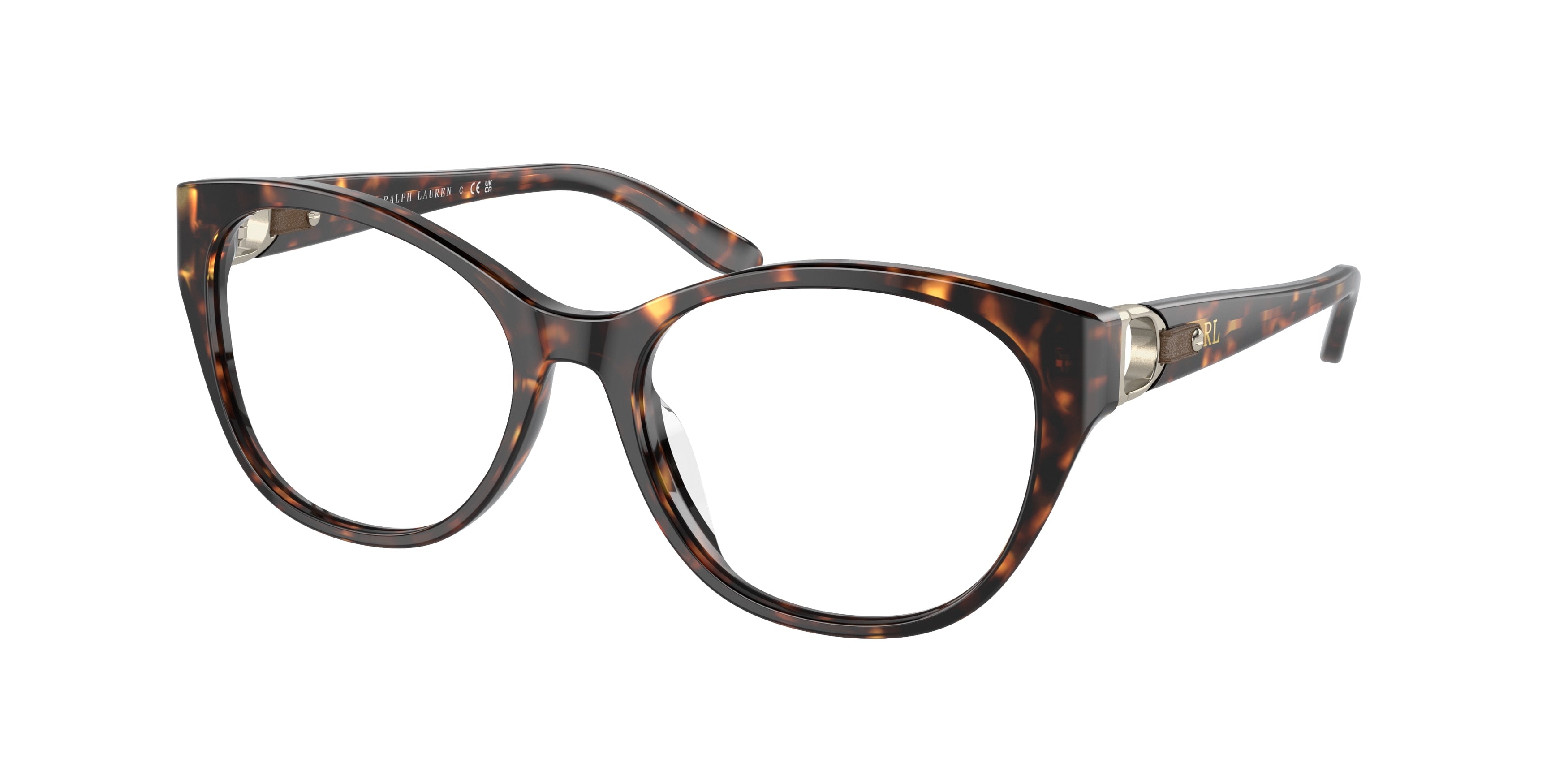 Ralph Lauren RL6235QU Cat Eye Eyeglasses  5003-Havana 54-140-17 - Color Map Tortoise