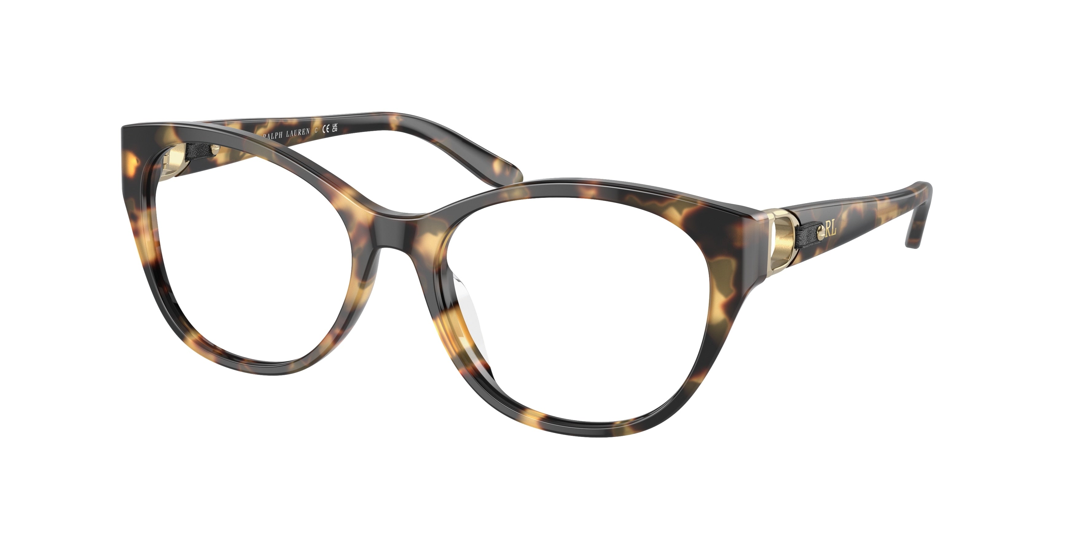 Ralph Lauren RL6235QU Cat Eye Eyeglasses  5004-Havana 54-140-17 - Color Map Tortoise