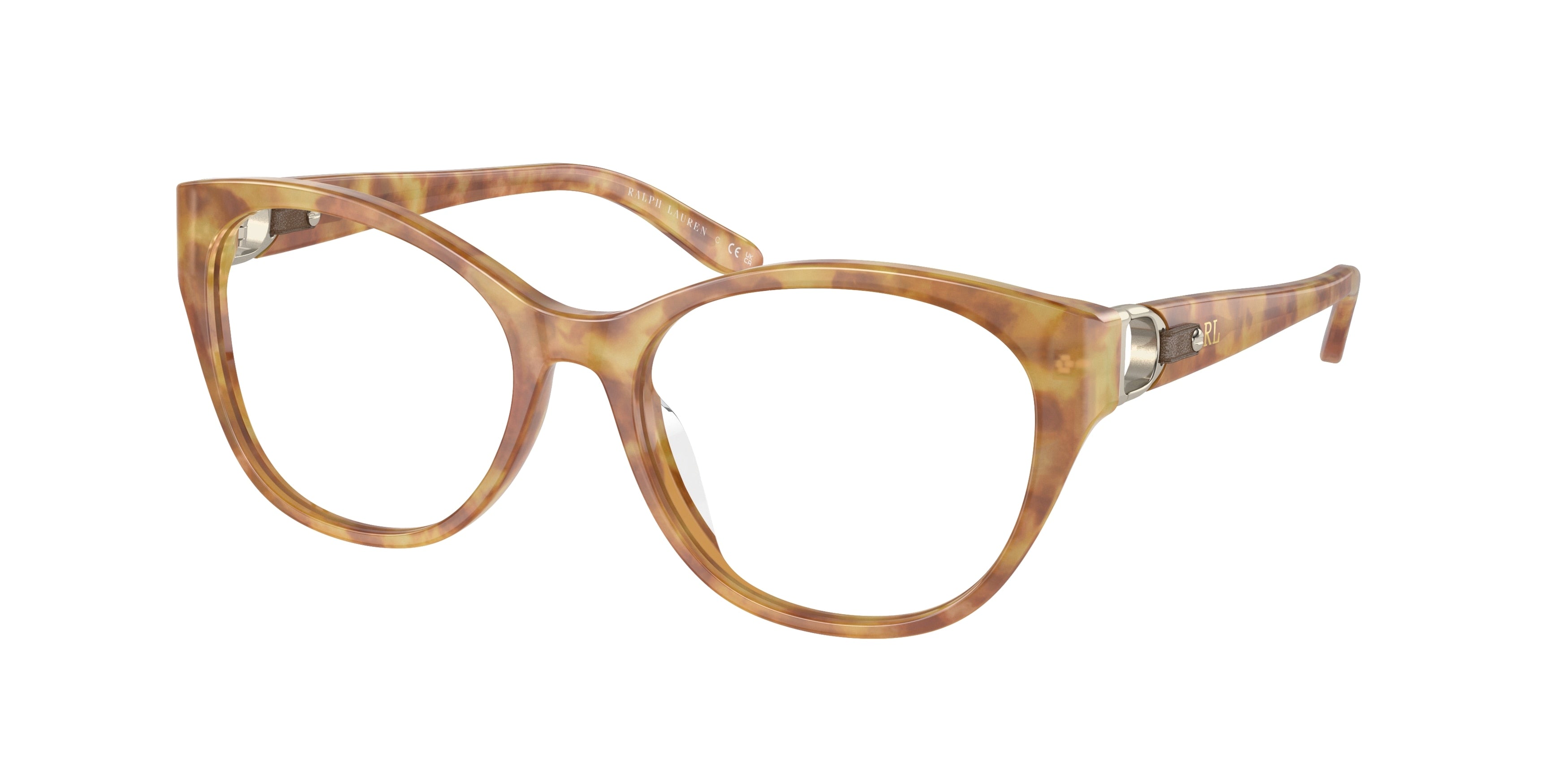 Ralph Lauren RL6235QU Cat Eye Eyeglasses  6083-Light Havana 54-140-17 - Color Map Tortoise