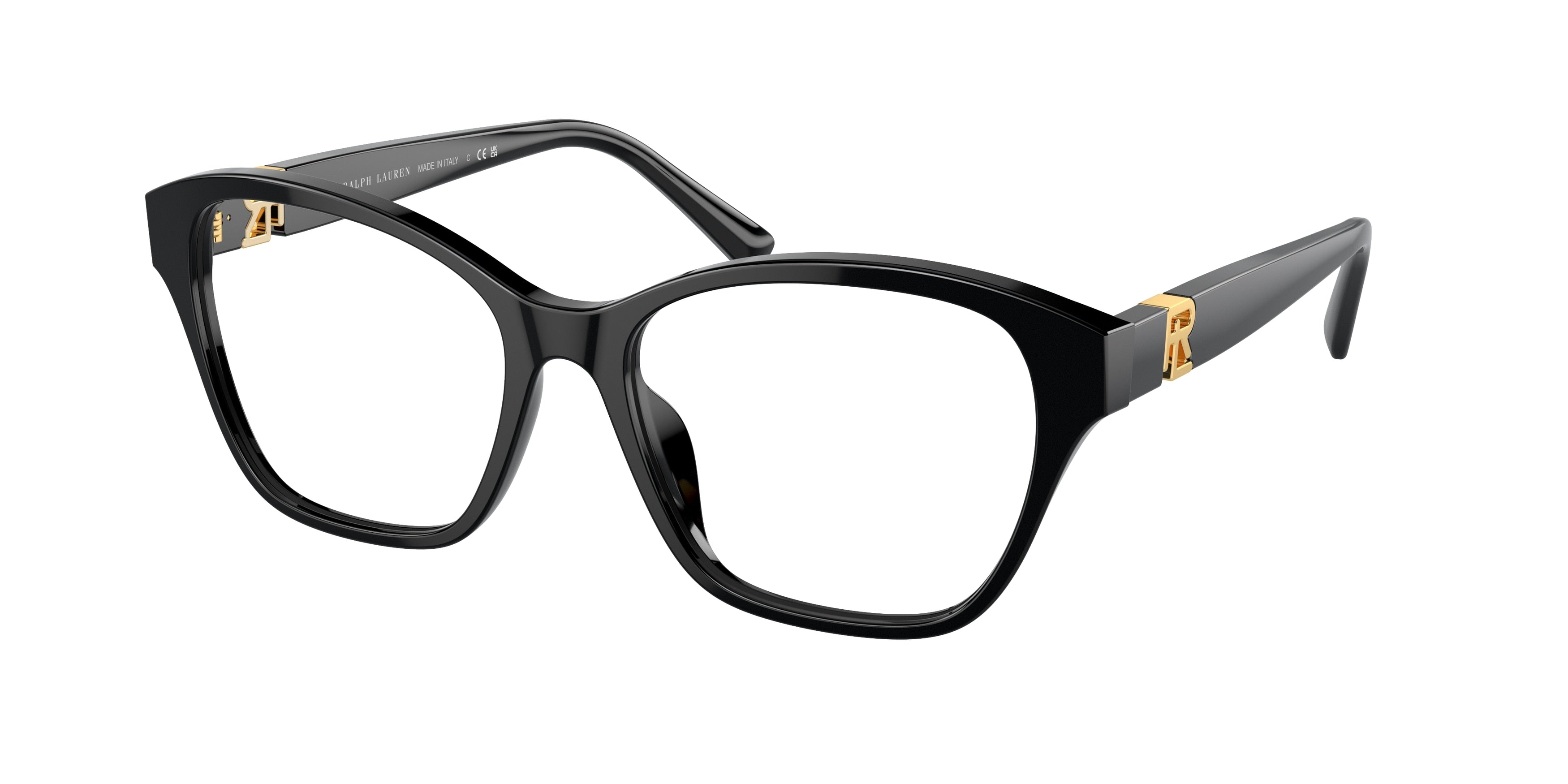 Ralph Lauren RL6236U Square Eyeglasses  5001-Black 55-145-17 - Color Map Black