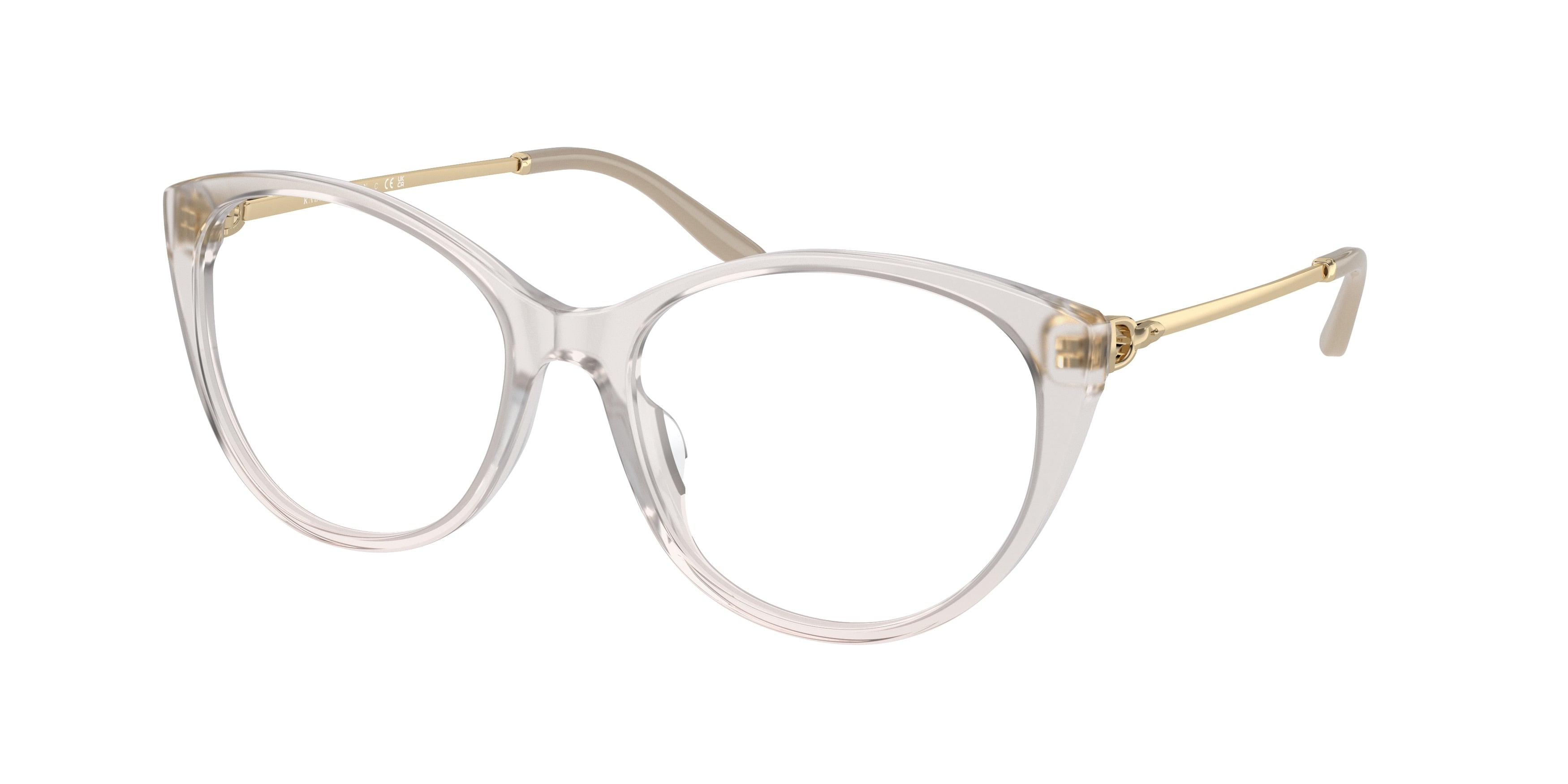 Ralph Lauren RL6239U Cat Eye Eyeglasses  6112-Transparent Gray 55-145-17 - Color Map Grey