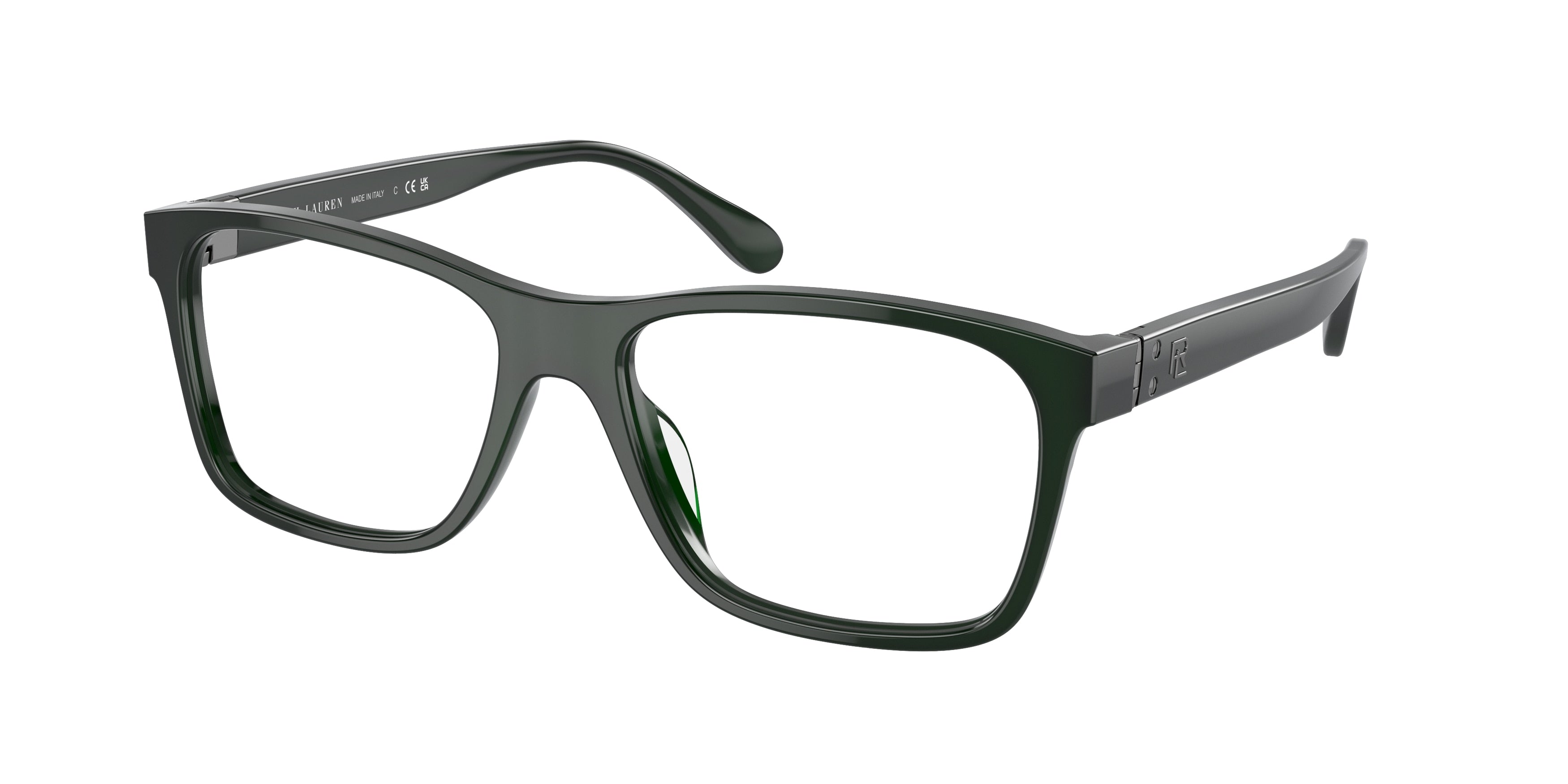 Ralph Lauren RL6240U Rectangle Eyeglasses  6140-Green 56-145-17 - Color Map Green