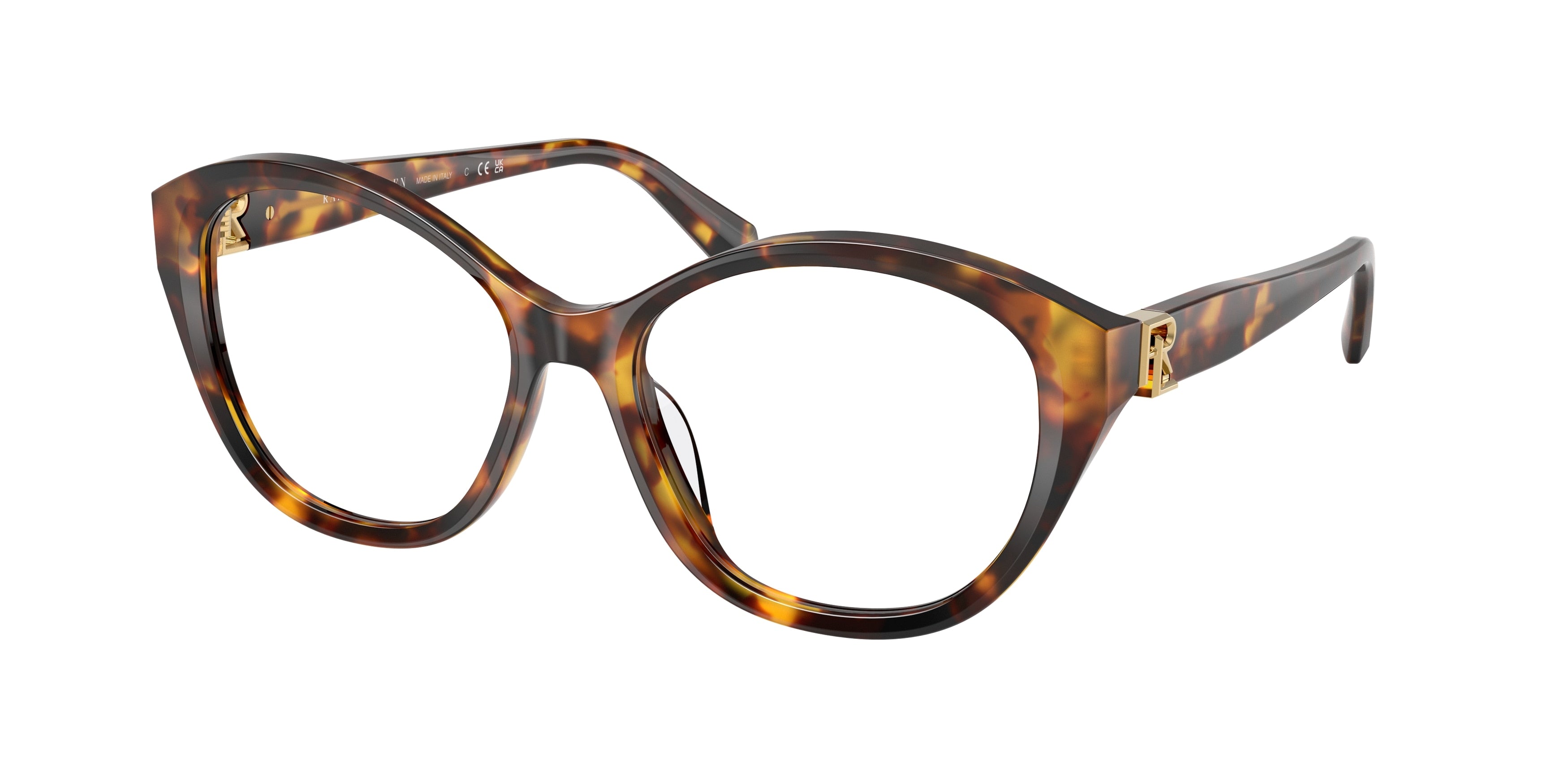 Ralph Lauren RL6246U Butterfly Eyeglasses  5134-Antique Havana 55-145-17 - Color Map Tortoise
