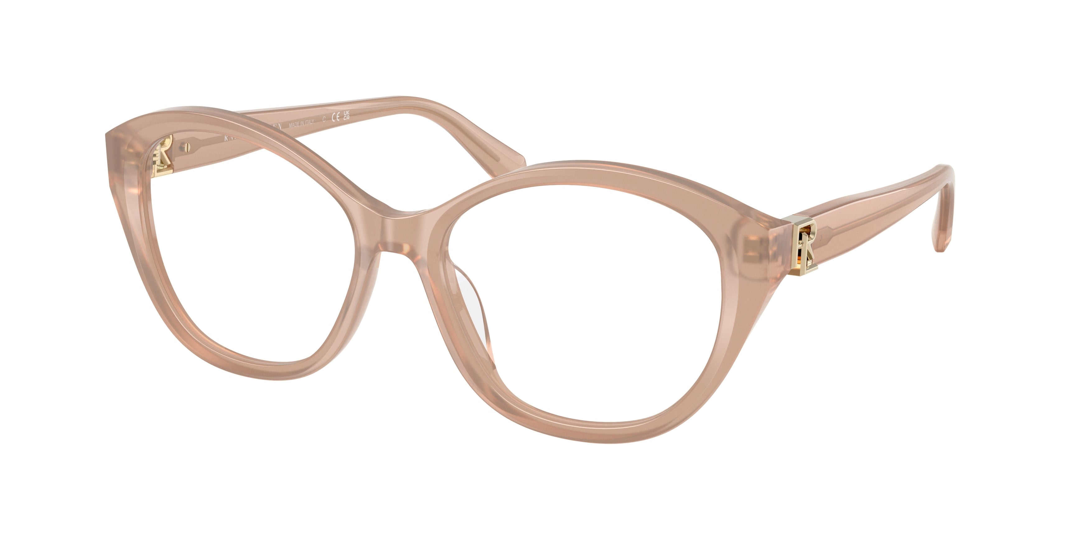 Ralph Lauren RL6246U Butterfly Eyeglasses  6217-Opal Taupe 55-145-17 - Color Map Brown