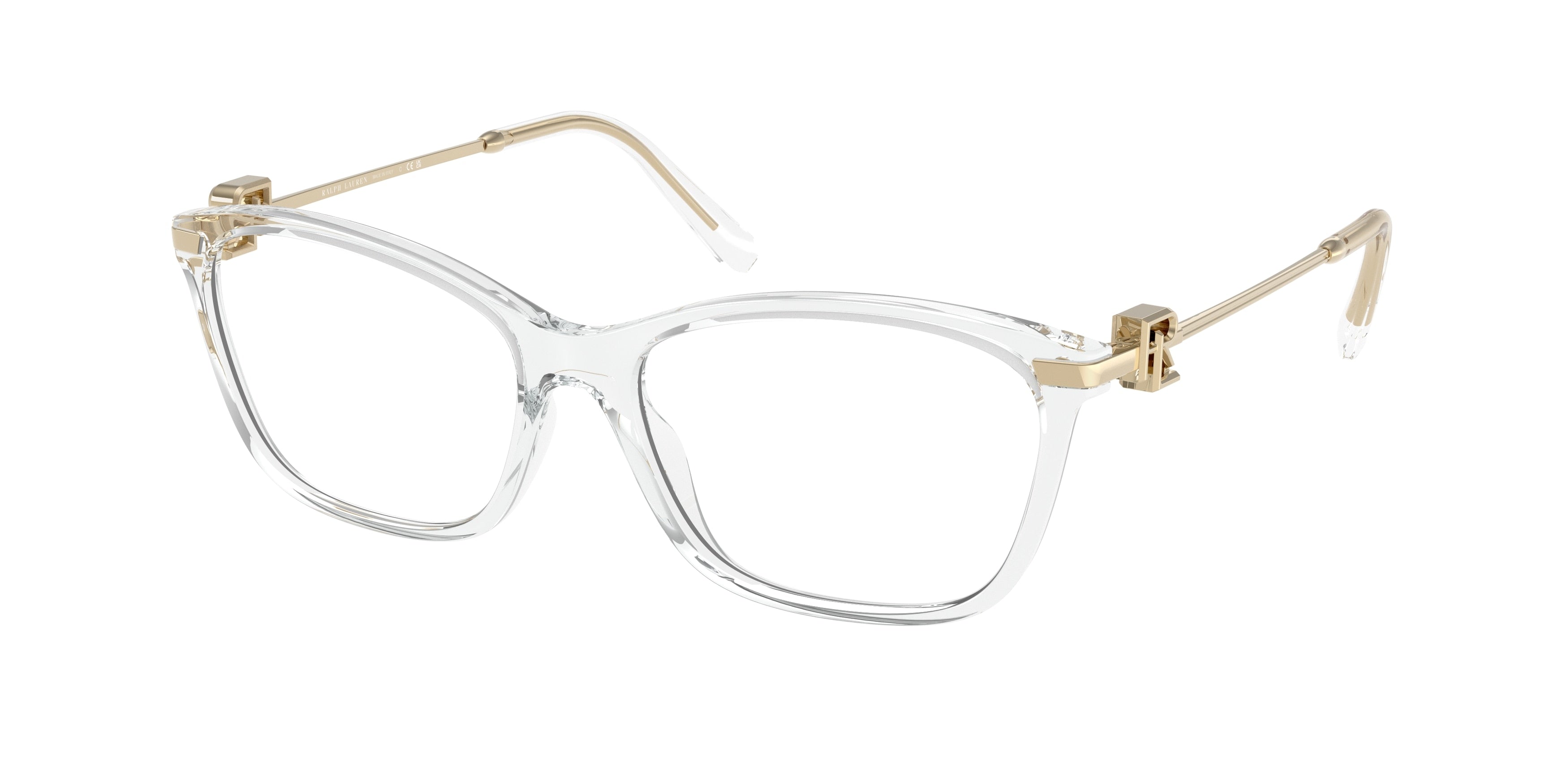 Ralph Lauren RL6247U Butterfly Eyeglasses  5002-Transparent 55-145-16 - Color Map Transparent