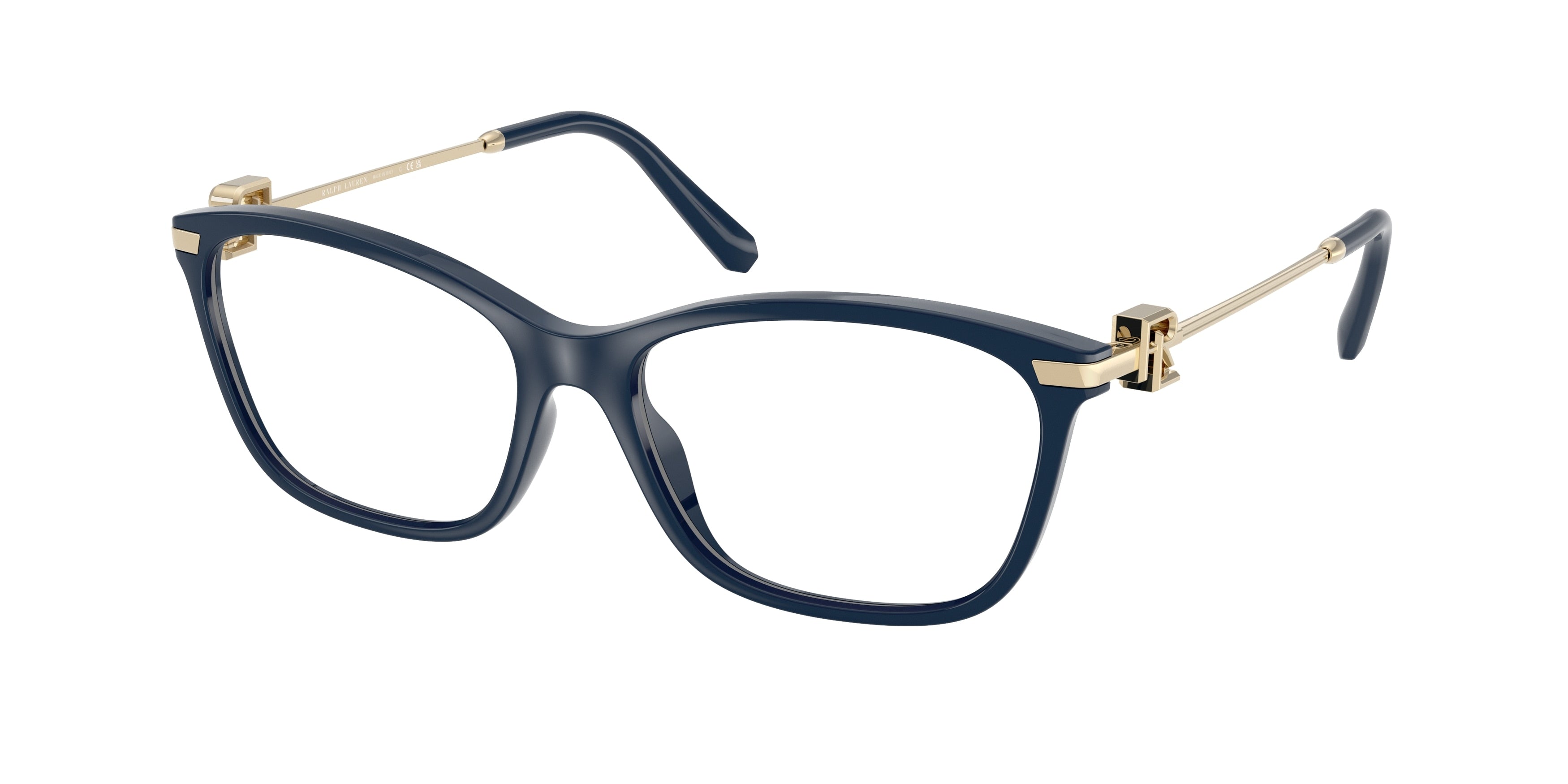 Ralph Lauren RL6247U Butterfly Eyeglasses  6215-Shiny Solid Blue 55-145-16 - Color Map Blue