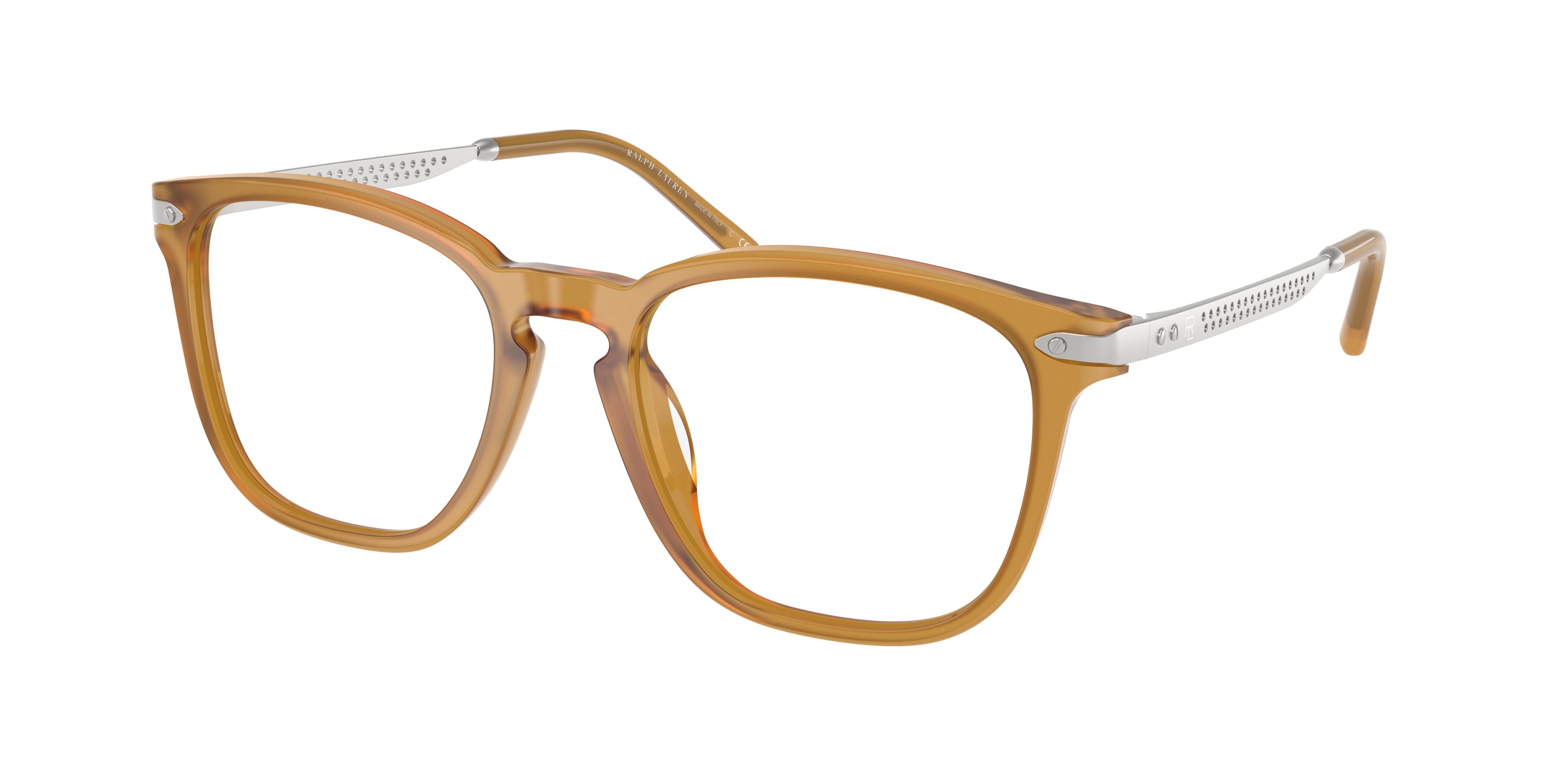 Ralph Lauren RL6248U Square Eyeglasses  5275-Opal Honey 54-145-19 - Color Map Tortoise