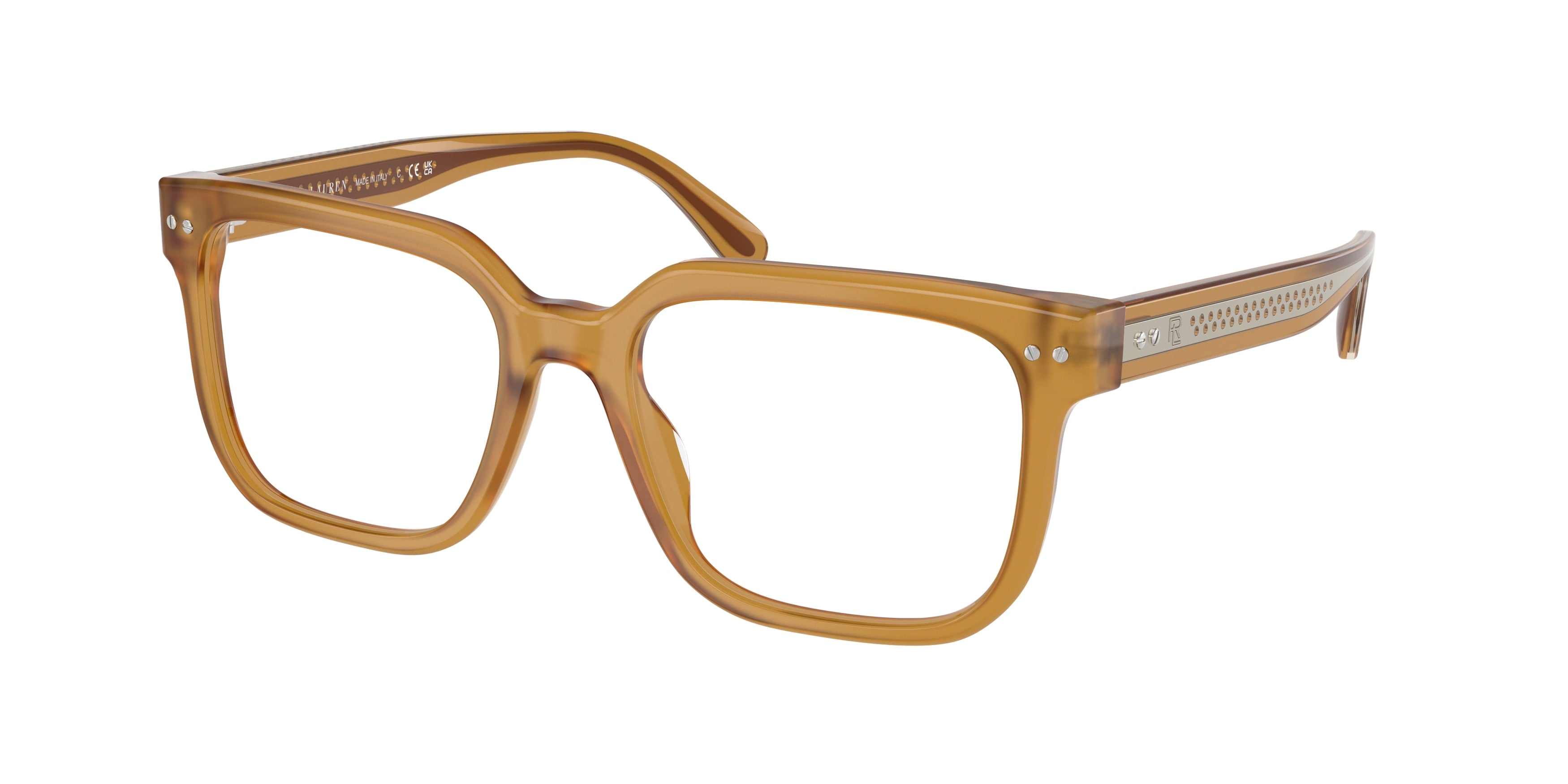 Ralph Lauren RL6249U Rectangle Eyeglasses  5275-Opal Honey 53-145-18 - Color Map Tortoise
