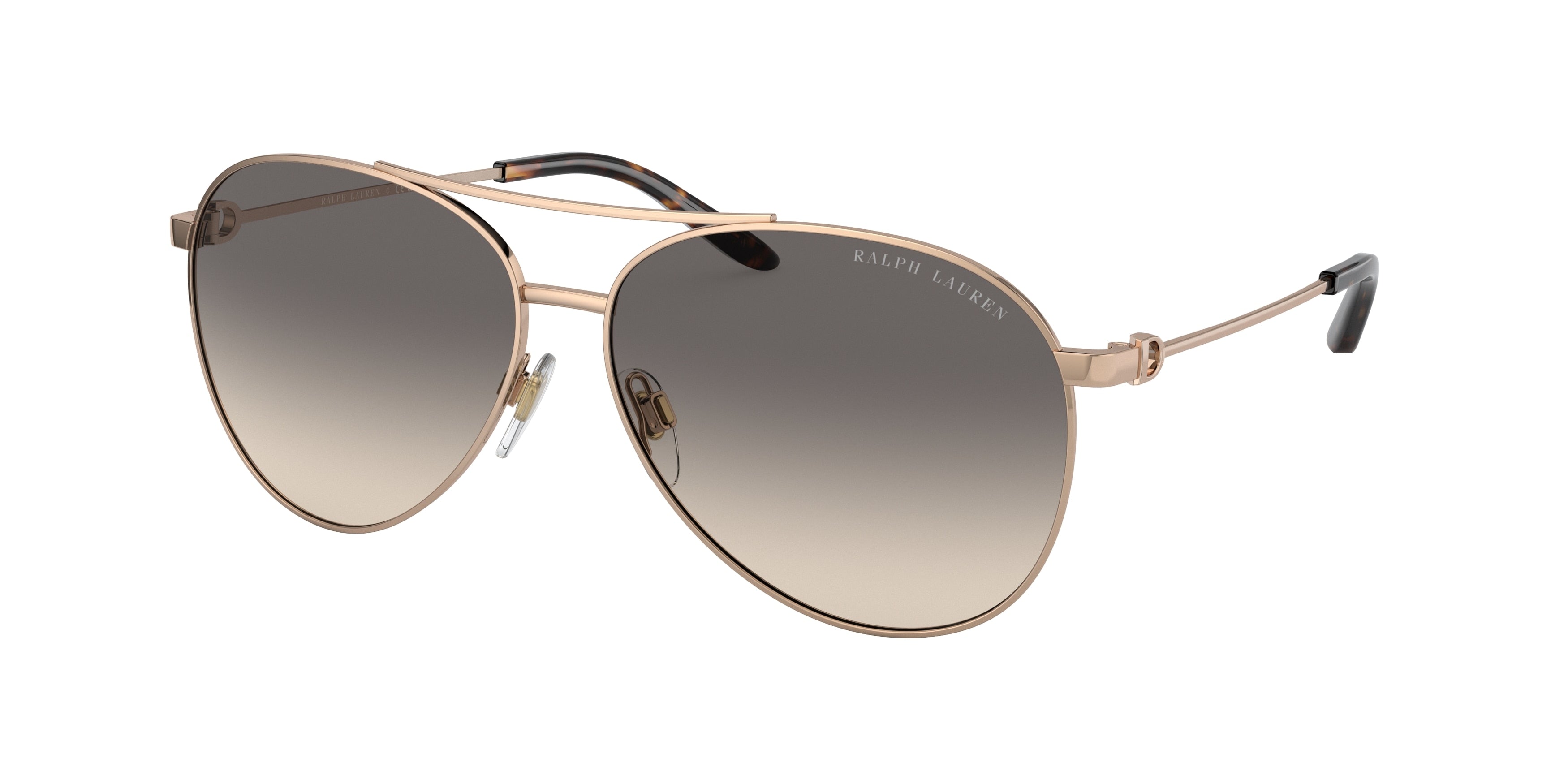 Ralph Lauren THE ANDIE RL7077 Pilot Sunglasses  935011-Shiny Rose Gold 60-145-13 - Color Map Gold