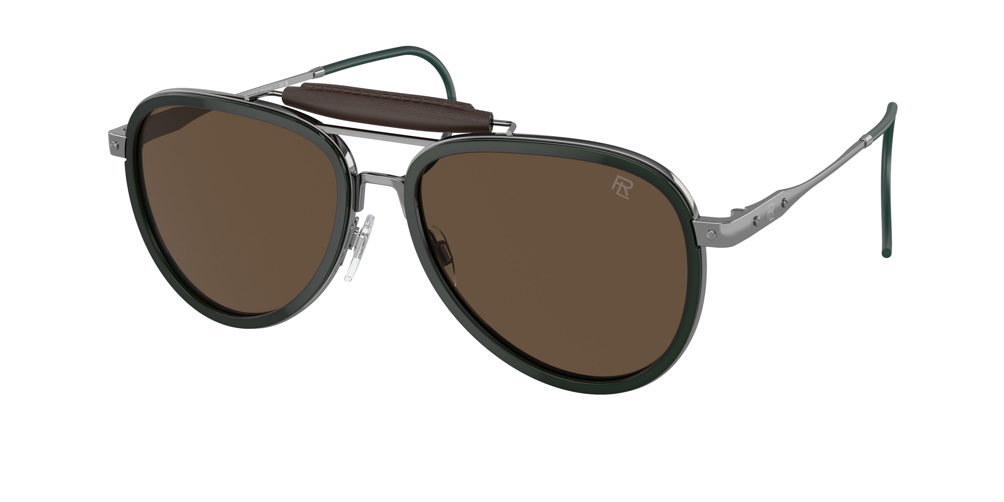 Ralph Lauren THE ROADSTER RL7080Q Pilot Sunglasses  900253-Green 58-160-16 - Color Map Green
