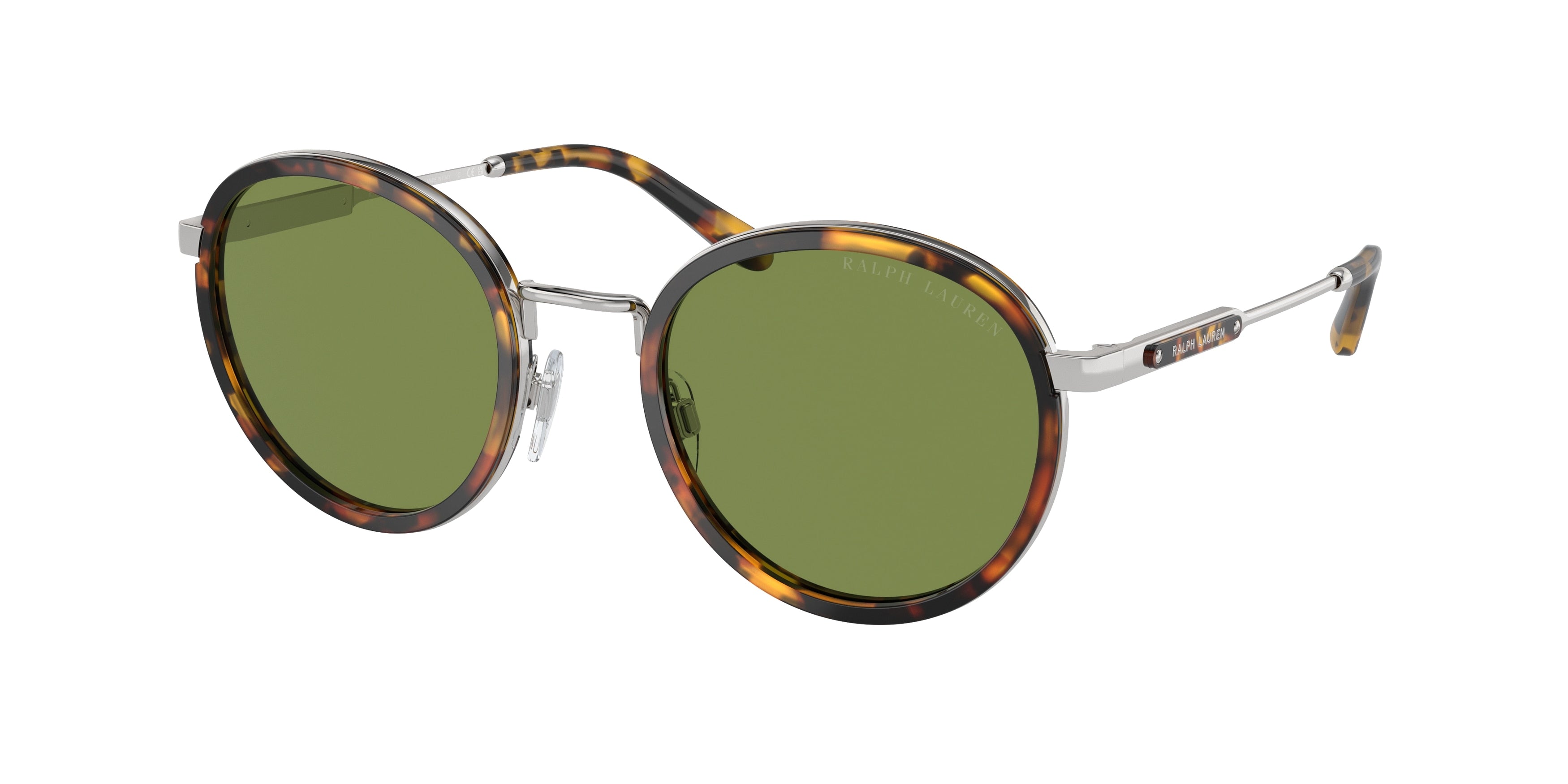 Ralph Lauren THE CLUBMAN RL7081 Round Sunglasses  90014E-Antique Havana 52-145-22 - Color Map Tortoise