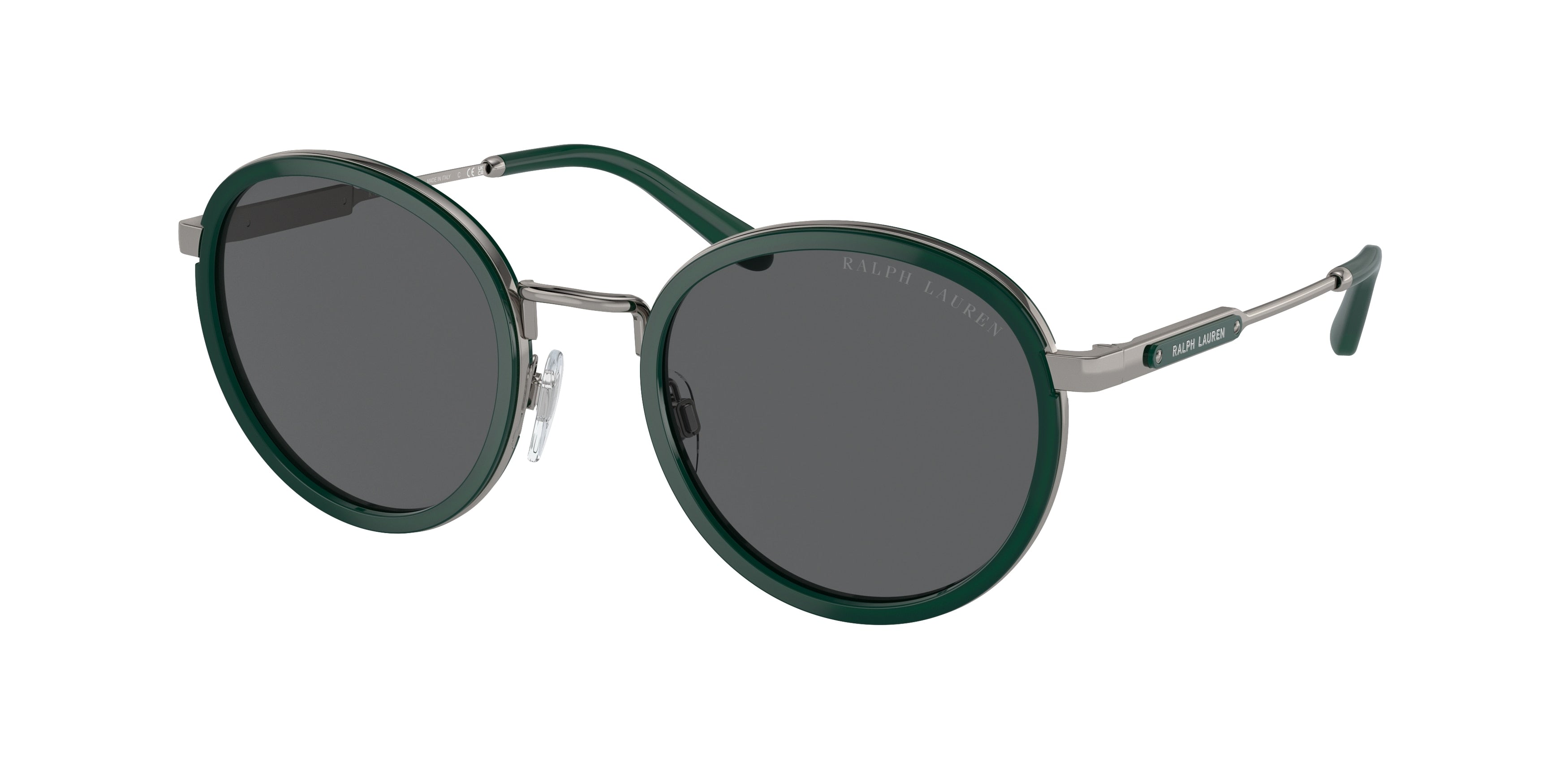 Ralph Lauren THE CLUBMAN RL7081 Round Sunglasses  9002B1-Green 52-145-22 - Color Map Green