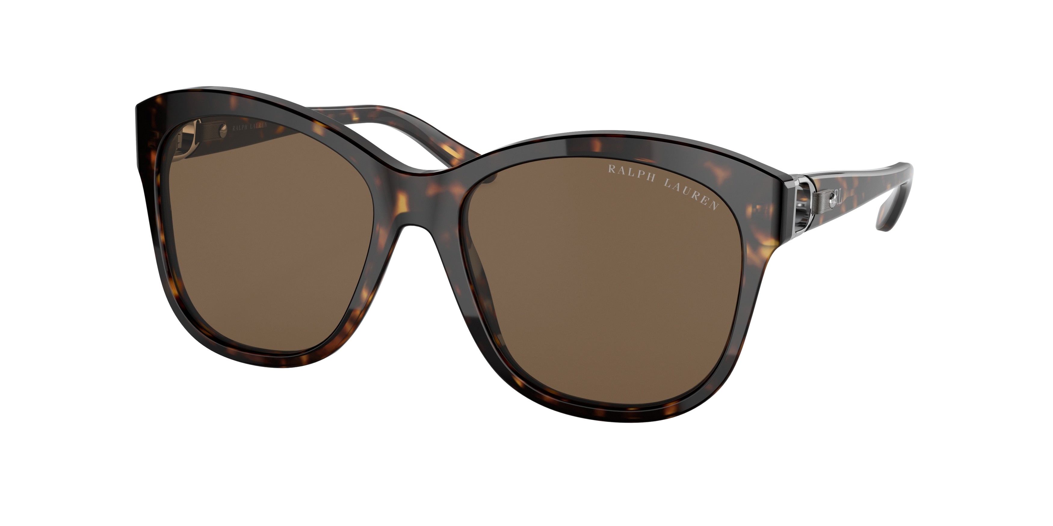 Ralph Lauren RL8190Q Oval Sunglasses  500373-Shiny Dark Havana 55-140-17 - Color Map Tortoise