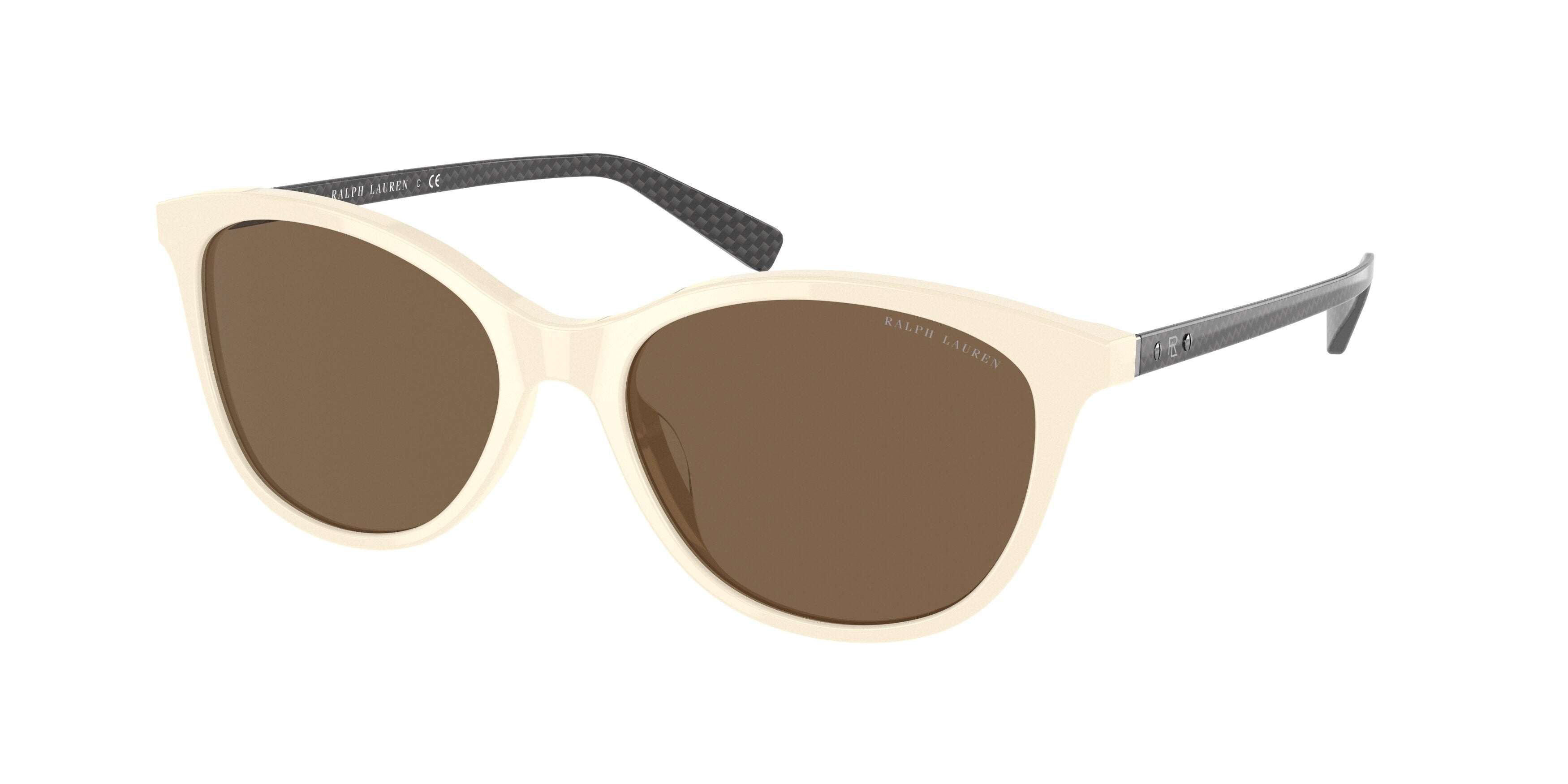 Ralph Lauren RL8198U Cat Eye Sunglasses  559873-Shiny Nude Creamy 55-145-17 - Color Map Pink