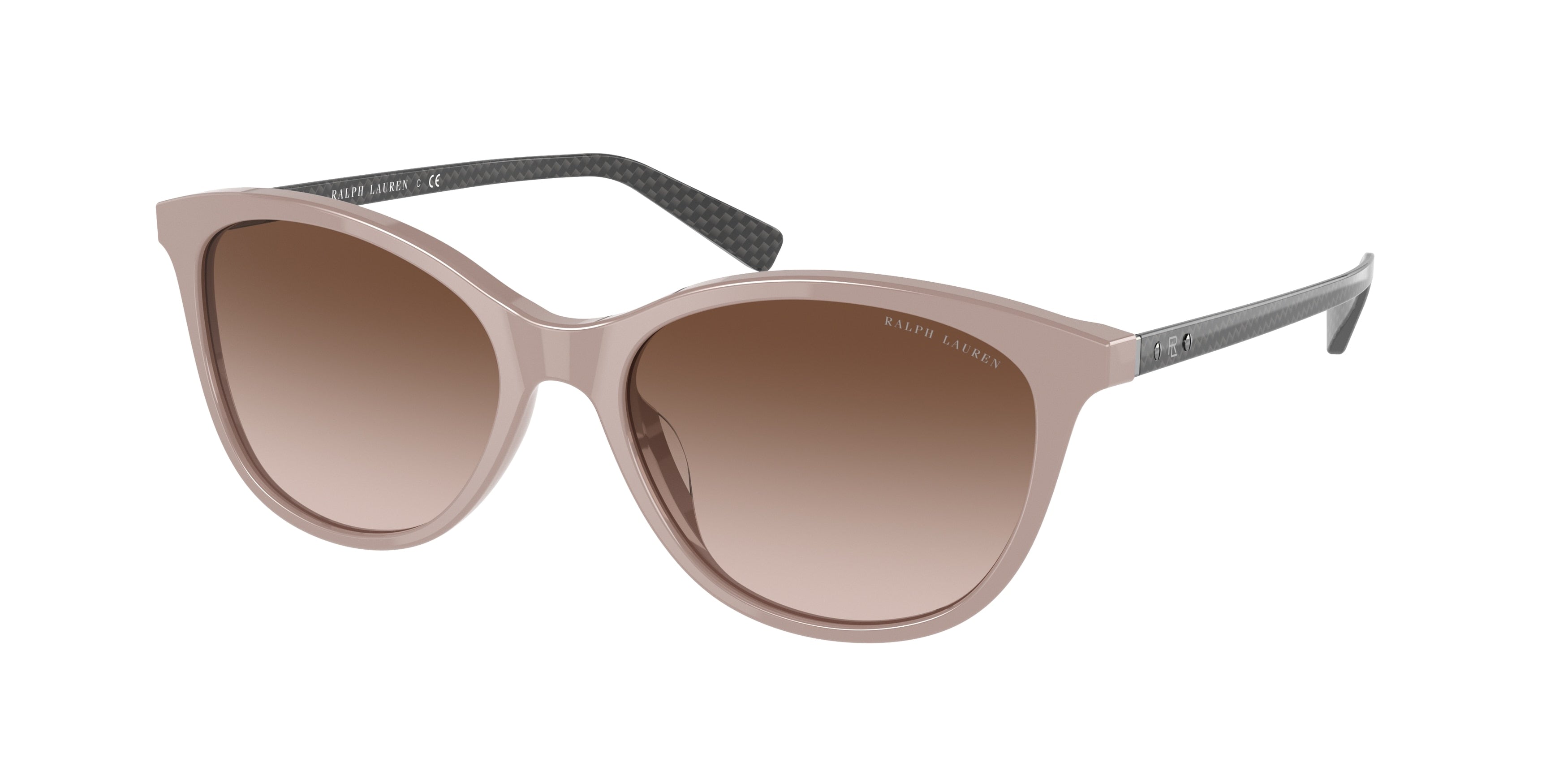 Ralph Lauren RL8198U Cat Eye Sunglasses  599613-Shiny Mauve 55-145-17 - Color Map Violet
