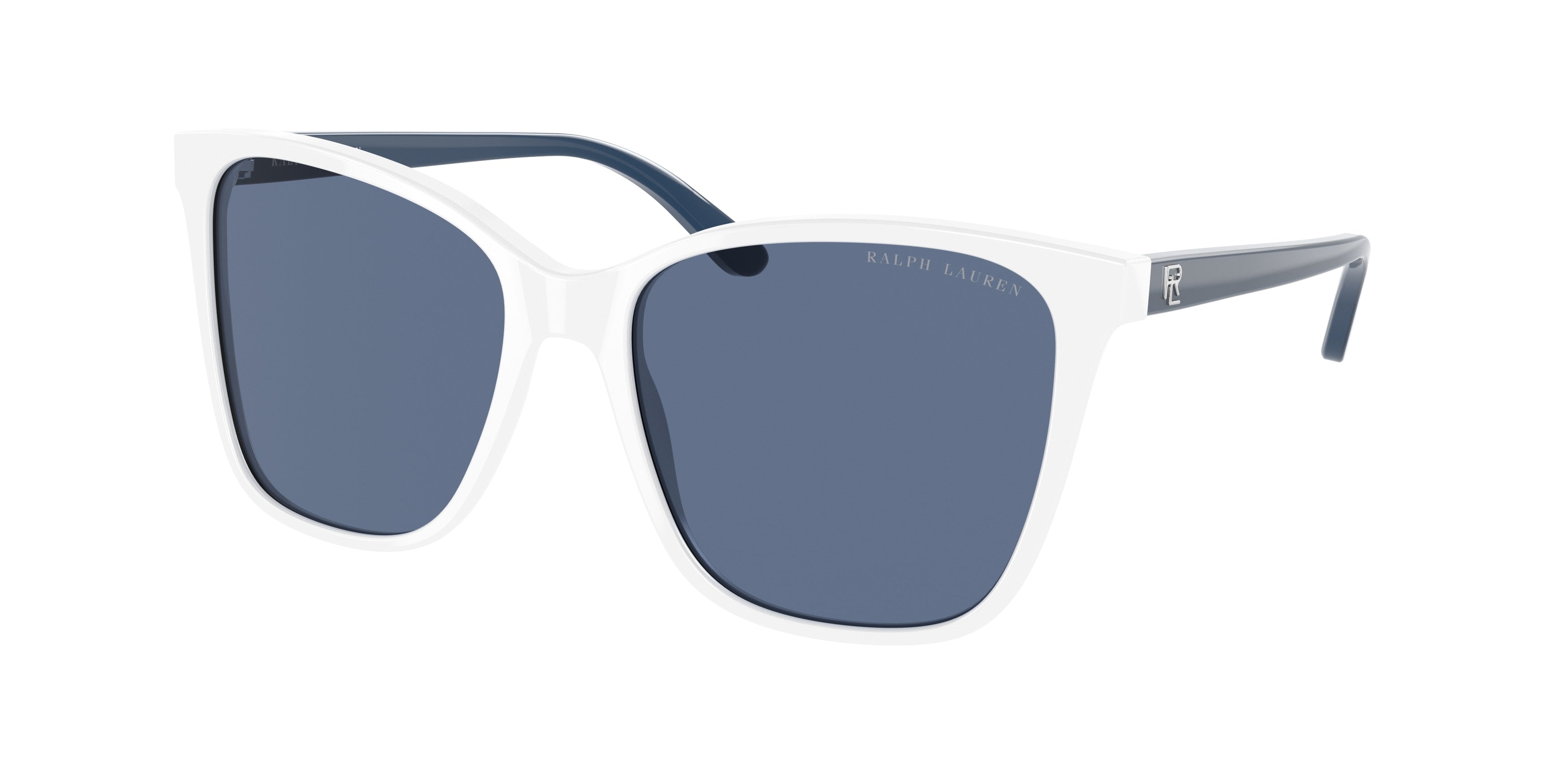 Ralph Lauren RL8201 Pillow Sunglasses  554480-Shiny Off White 56-140-17 - Color Map White