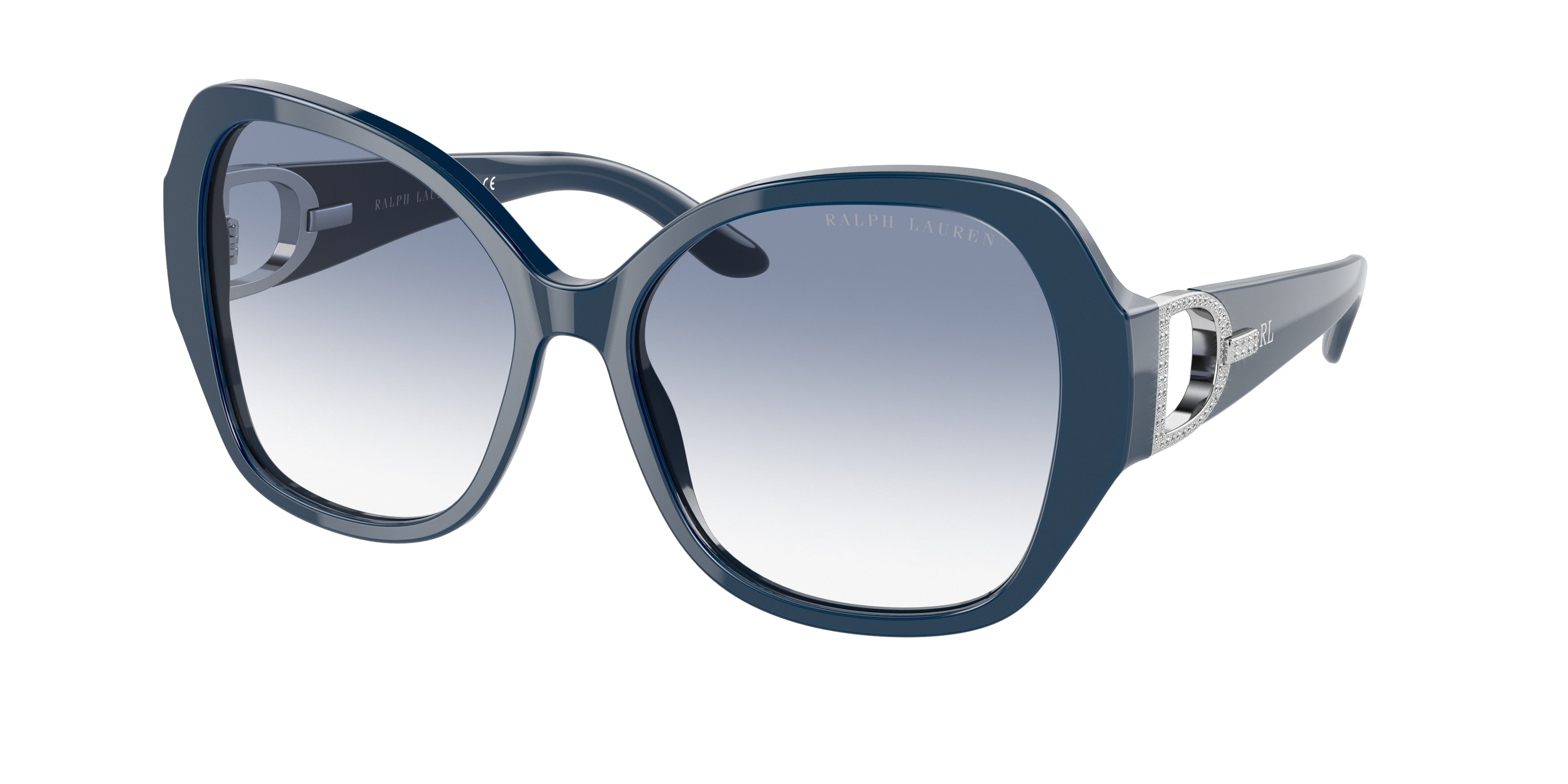 Ralph Lauren RL8202B Butterfly Sunglasses  546519-Shiny Navy Blue 57-140-16 - Color Map Blue