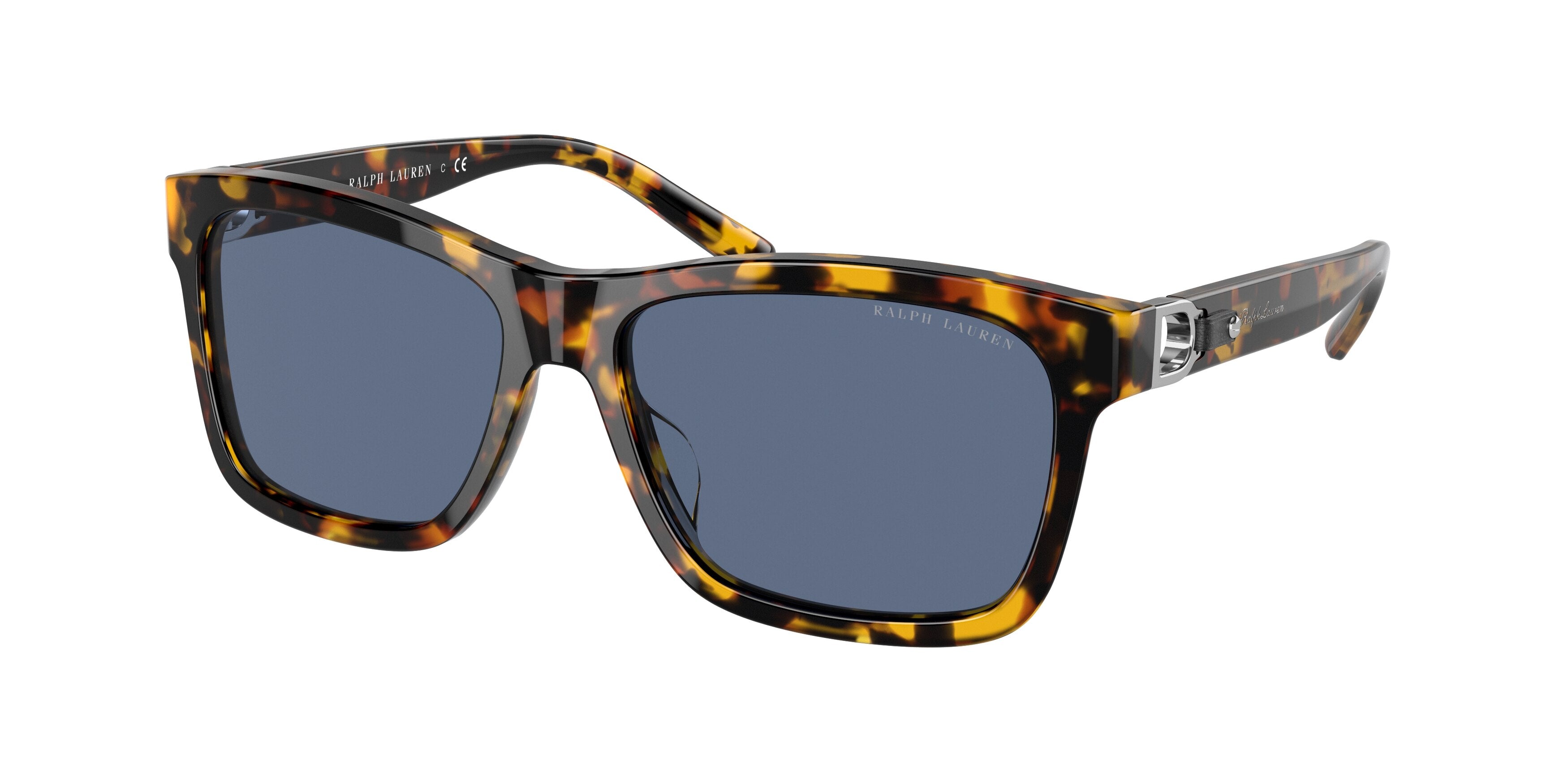 Ralph Lauren RL8203QU Rectangle Sunglasses  513480-Shiny Antique Havana 57-145-16 - Color Map Tortoise