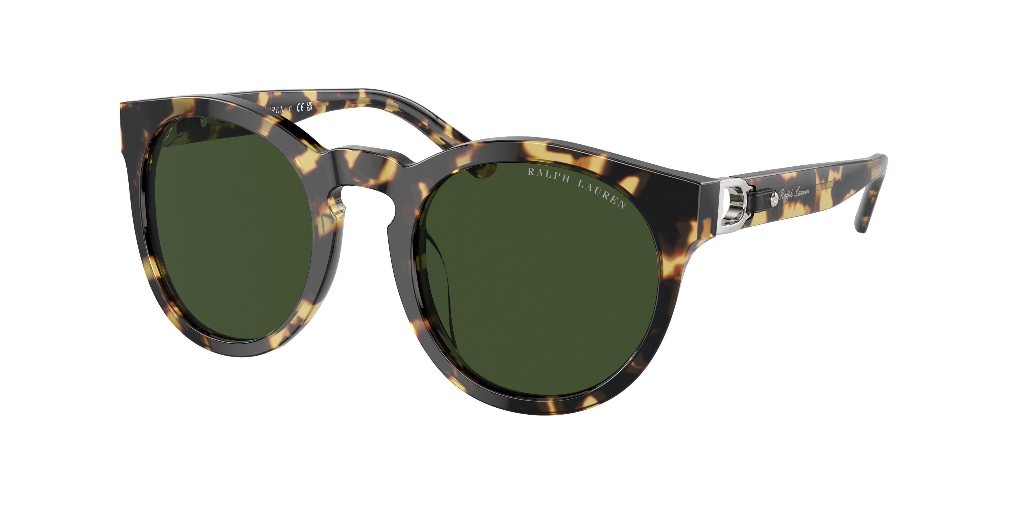 Ralph Lauren RL8204QU Phantos Sunglasses  500471-Spotty Havana 50-145-22 - Color Map Brown