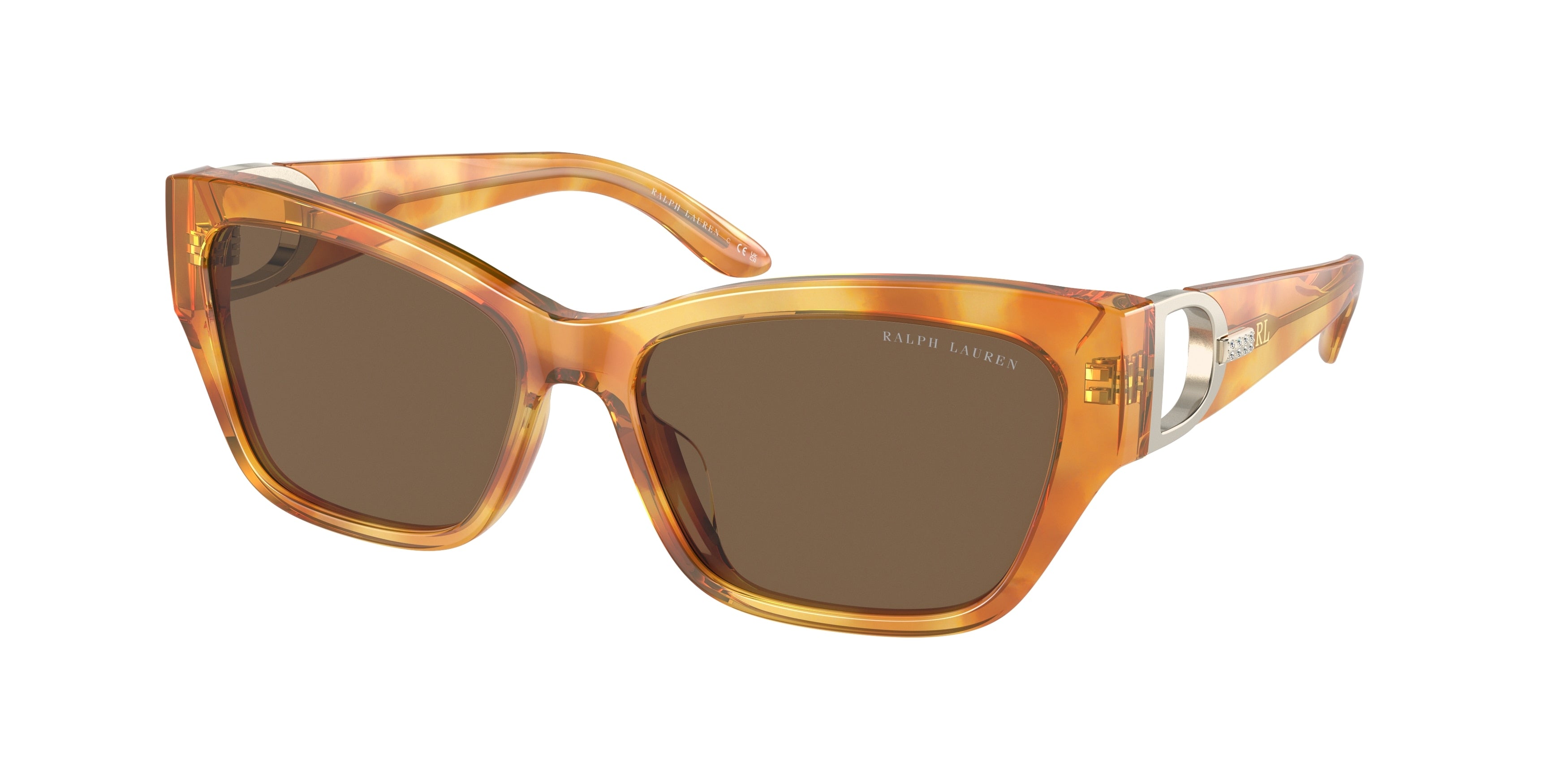 Ralph Lauren THE AUDREY RL8206U Butterfly Sunglasses  605173-Light Havana 57-140-16 - Color Map Tortoise