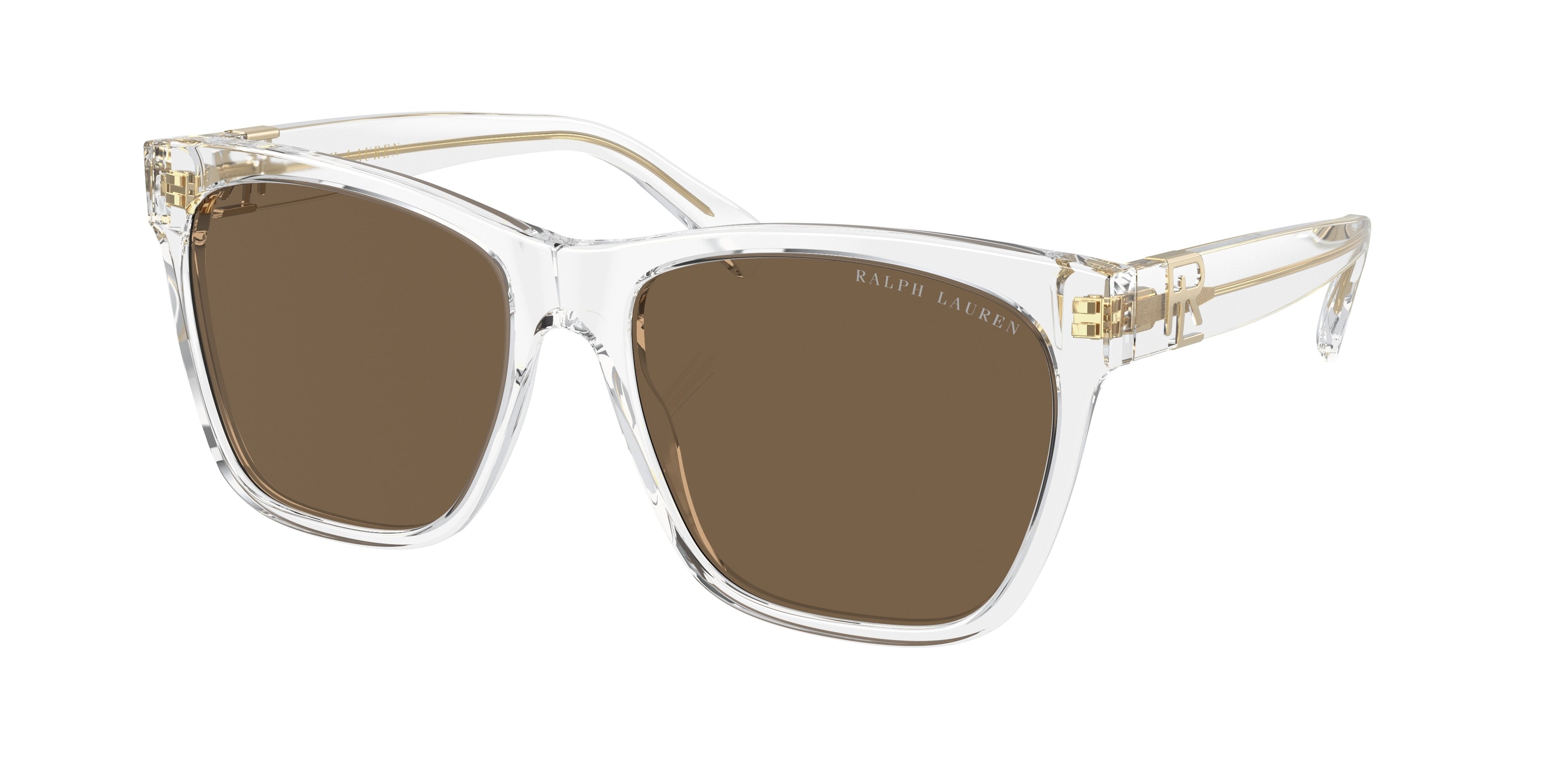 Ralph Lauren THE RICKY II RL8212 Square Sunglasses  500273-Crystal 57-145-17 - Color Map Transparent