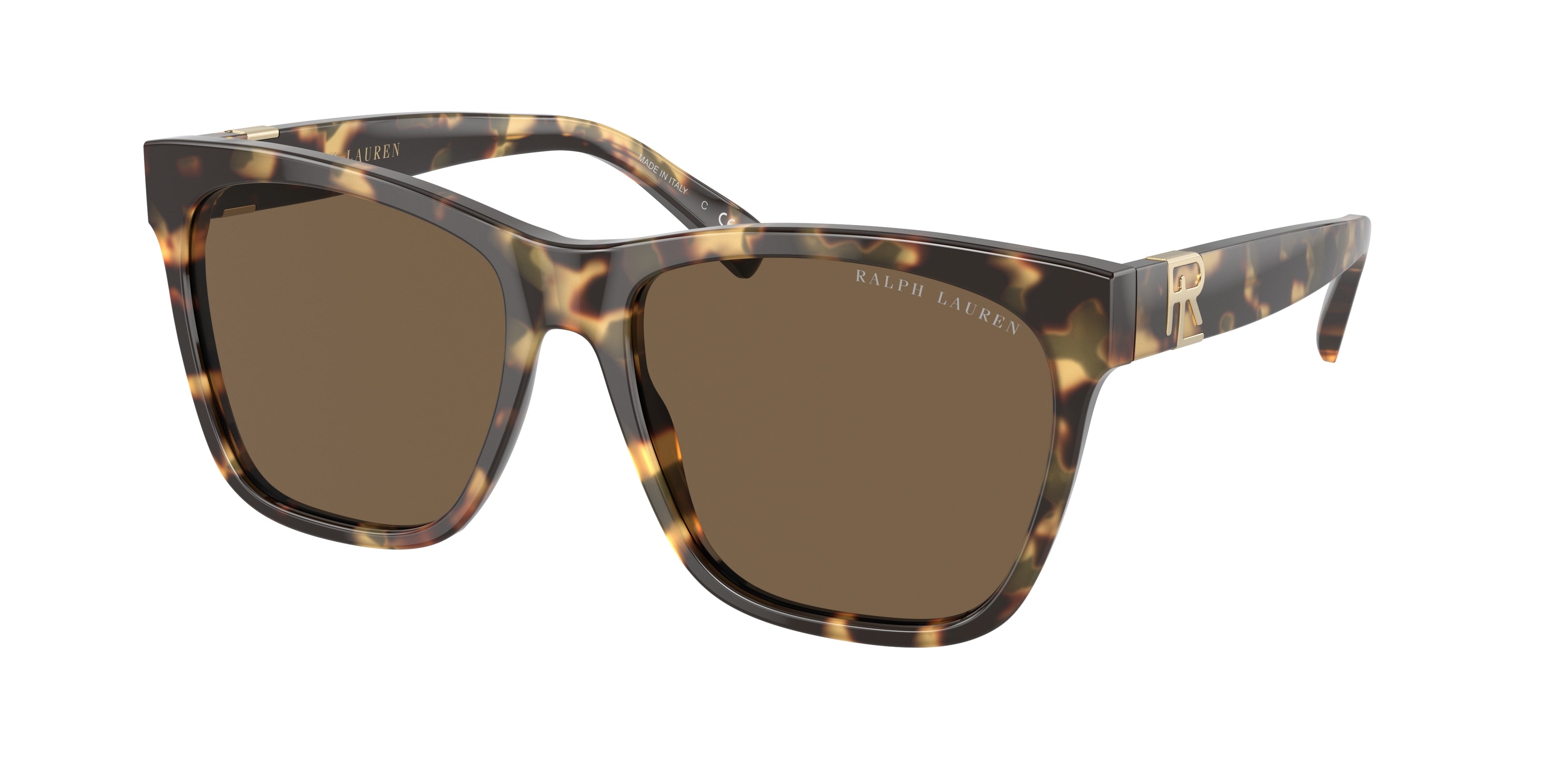 Ralph Lauren THE RICKY II RL8212 Square Sunglasses  500473-Havana 57-145-17 - Color Map Tortoise